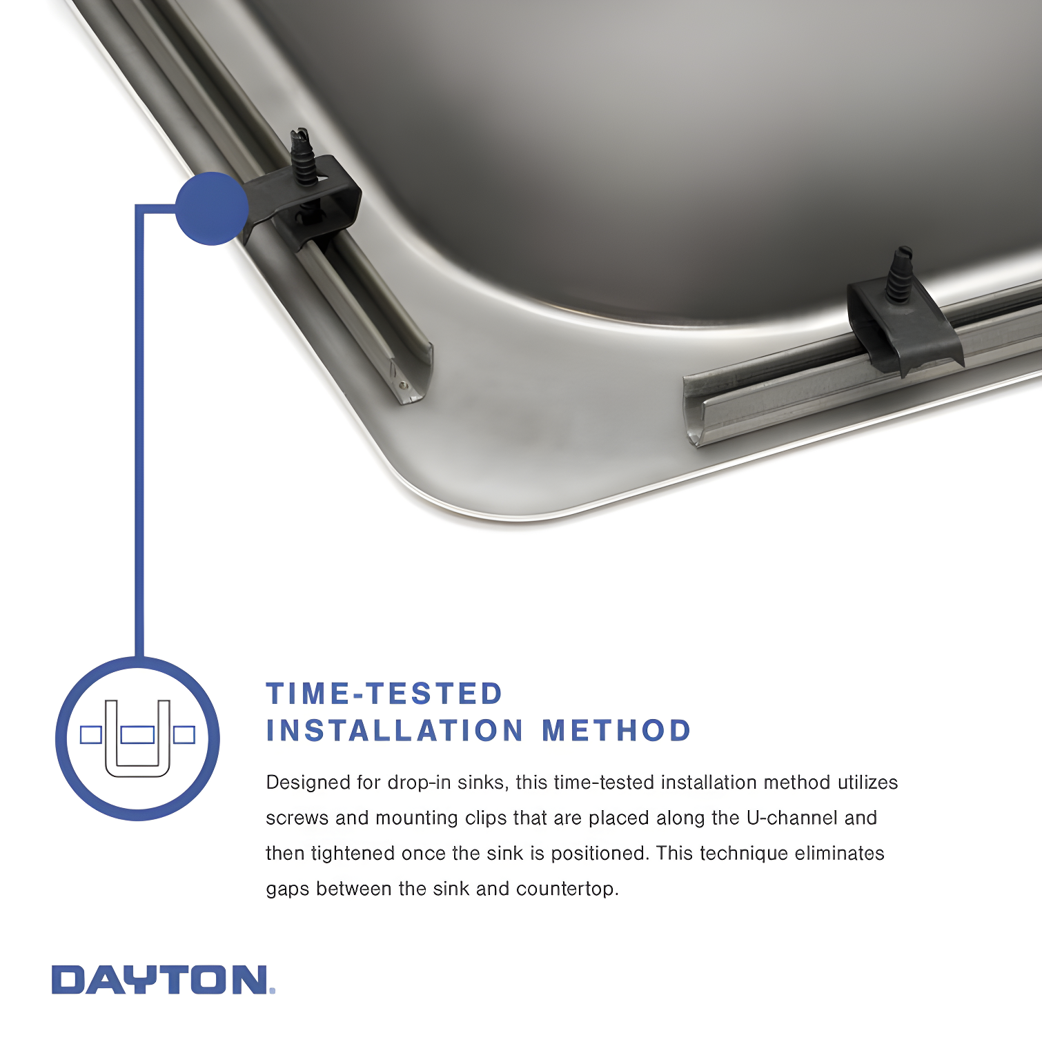 Dayton 25" L x 22" W Drop-In Kitchen Sink