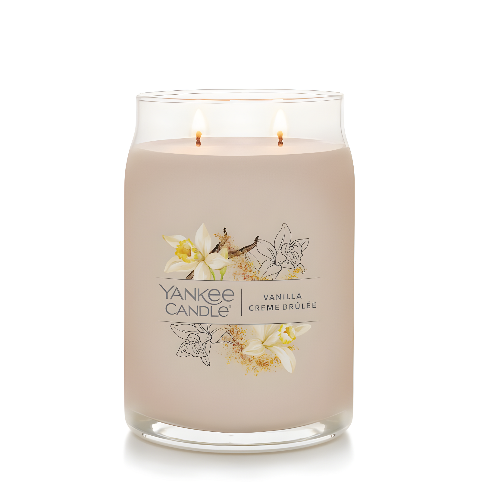 YANKEE CANDLE Signature Vanilla Crème Brulée Scented Candle
