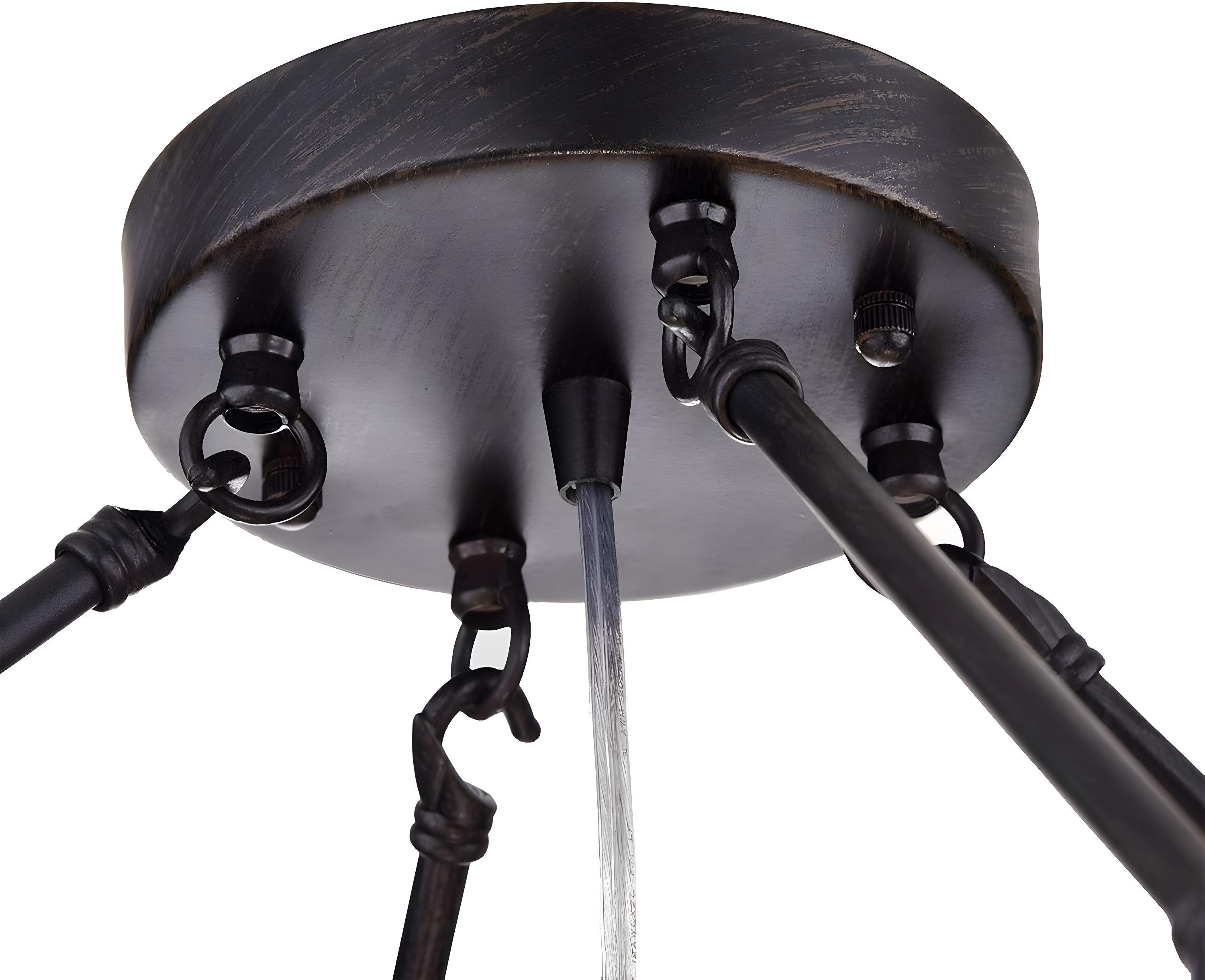 Arosa Elegant Black 9-Light Semi Flush Mount with Crystal Accents