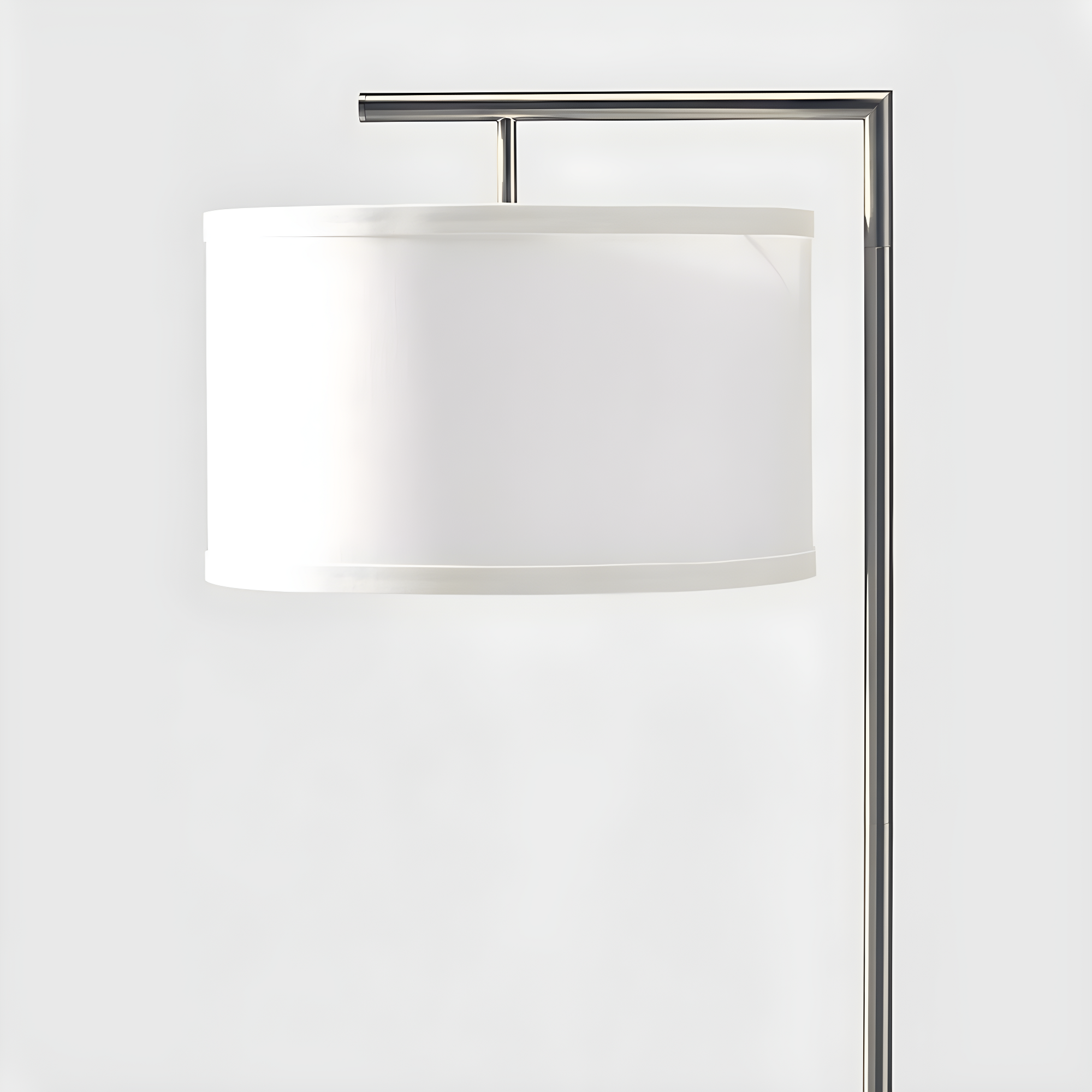 Montage Modern 60 in. Mid-Century Modern LED Floor Lamp with Fabric Drum Shade