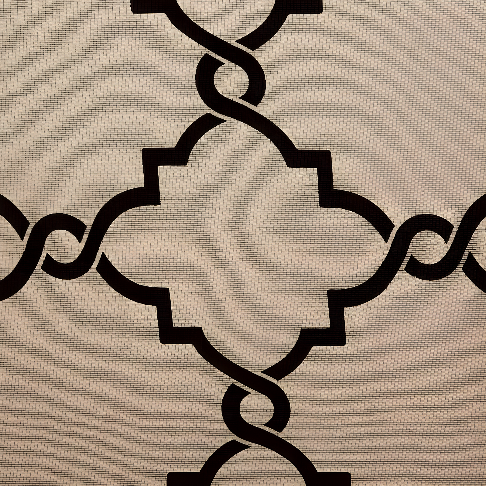 Madison Park Fretwork Print Grommet Top Single Window Curtain Panel