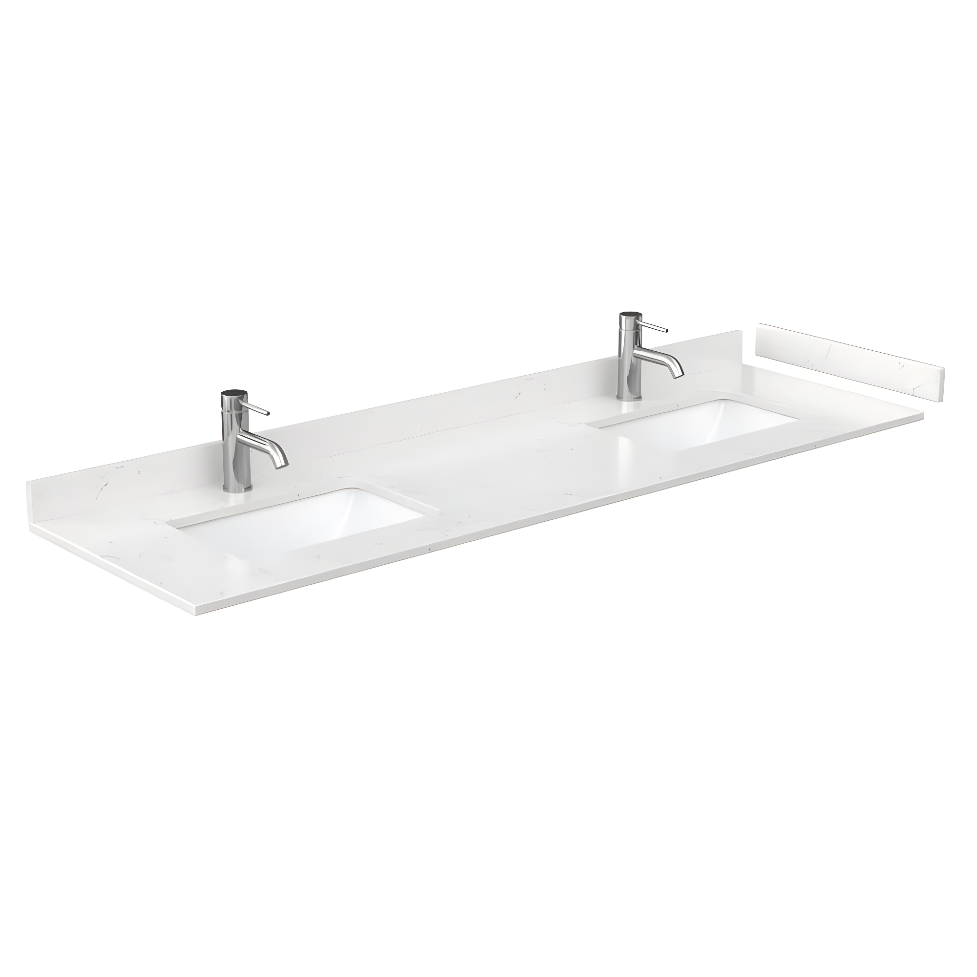 Wyndham Collection Deborah 72'' Double Bathroom Vanity with Marble Top