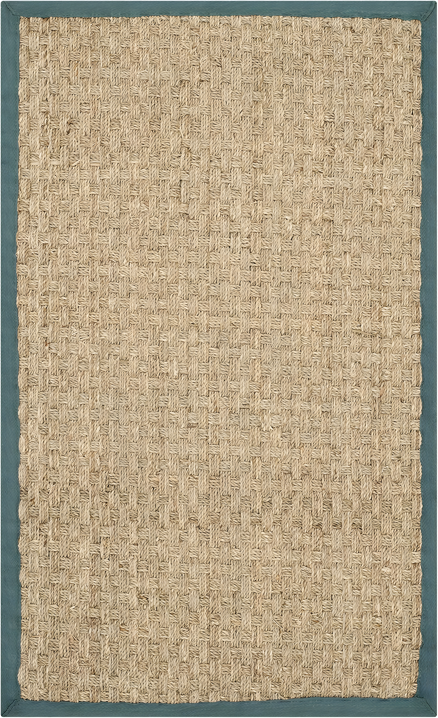 Natural Fiber NF114 Power Loomed Indoor Accent Rug - Natural/Light Blue - 2'6"x4' - Safavieh.