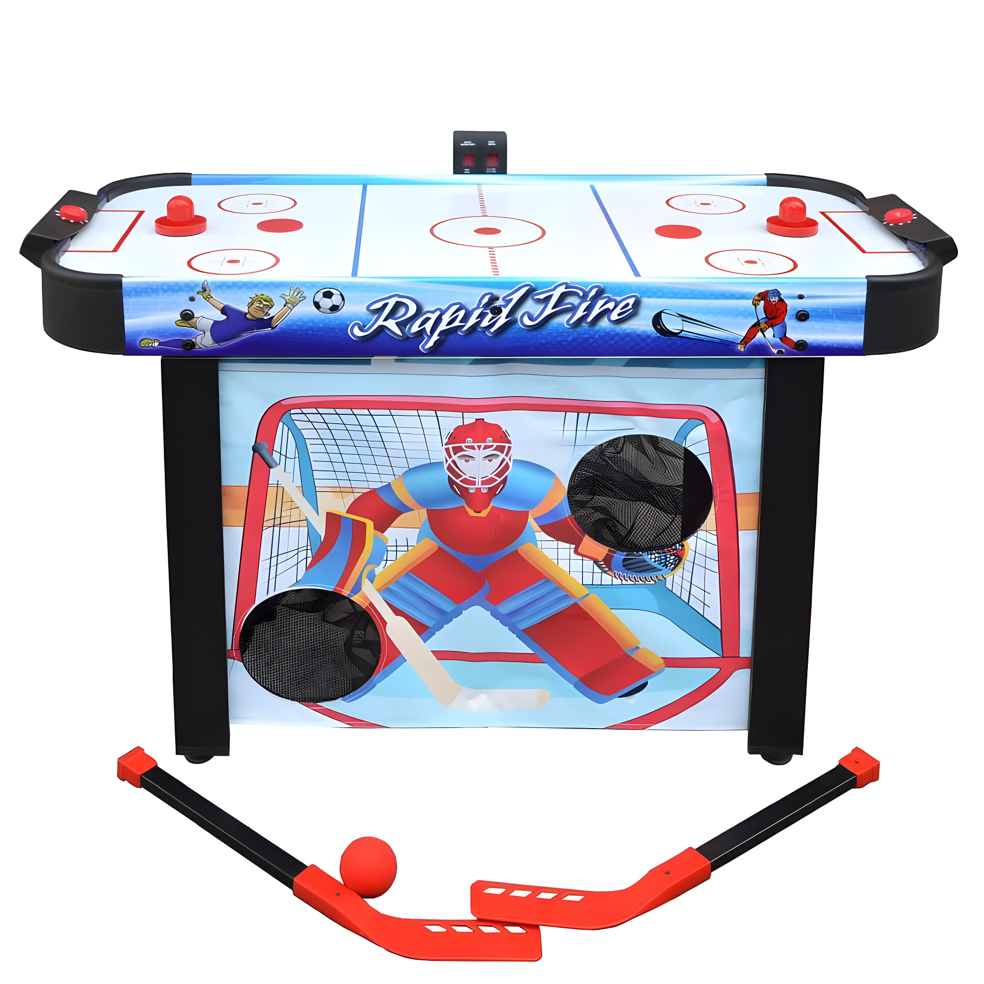 42" Rapid Fire Air Hockey Multi-Game Table