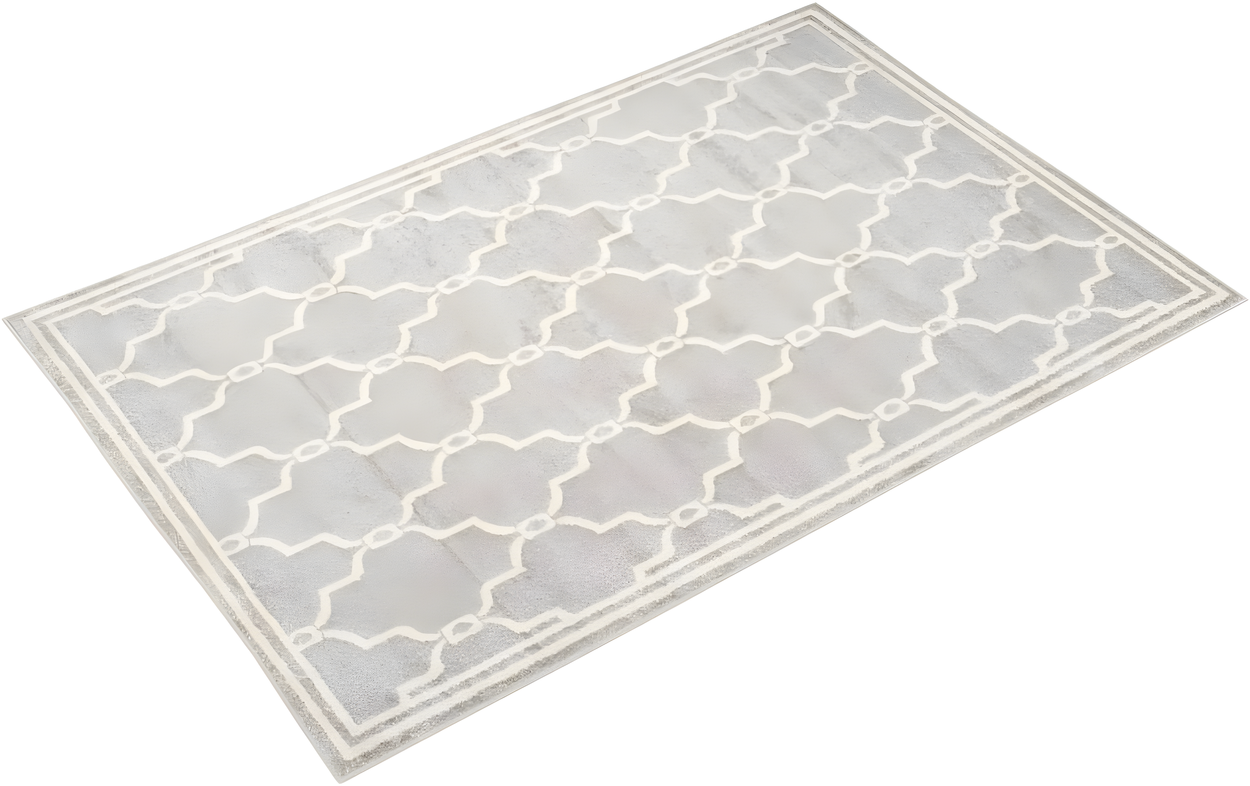 Amherst AMT414 Power Loomed Indoor Area Rug - Light Grey/Ivory - 4'x6' - Safavieh