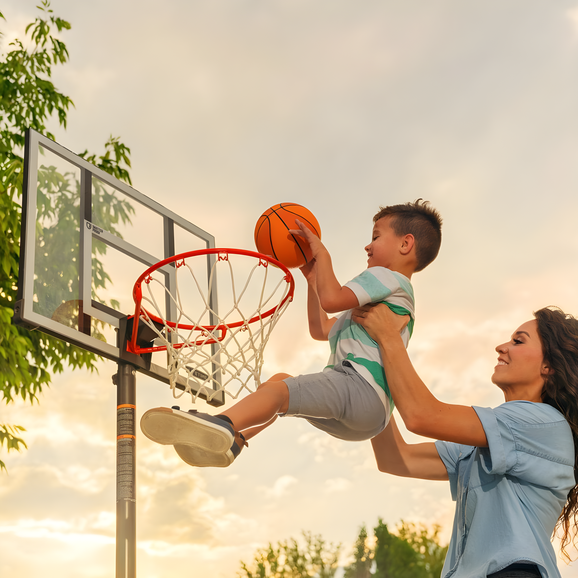 Lifetime Lifetime Height Adjustable Portable Basketball Hoop (30" Polycarbonate Backboard)