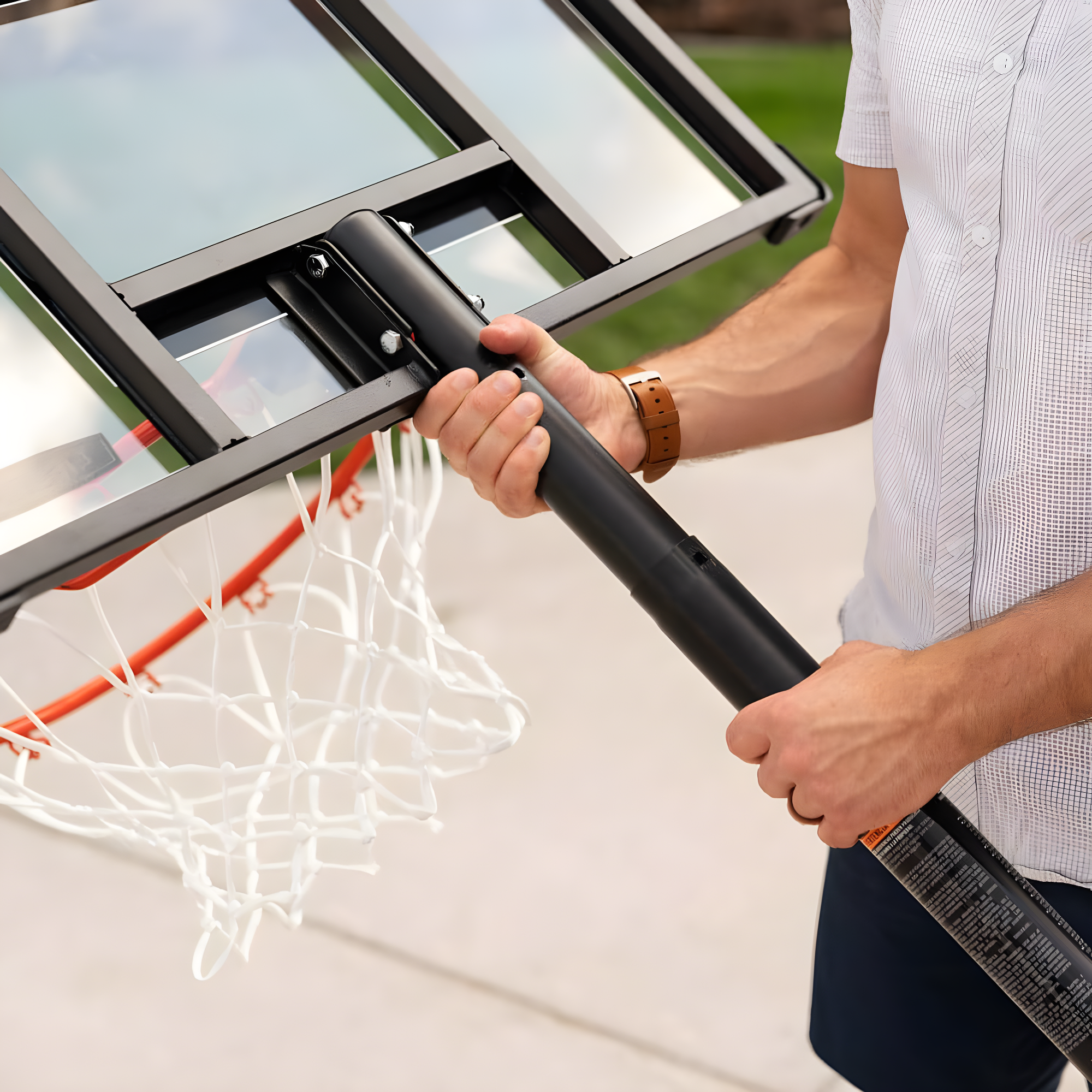 Lifetime Lifetime Height Adjustable Portable Basketball Hoop (30" Polycarbonate Backboard)