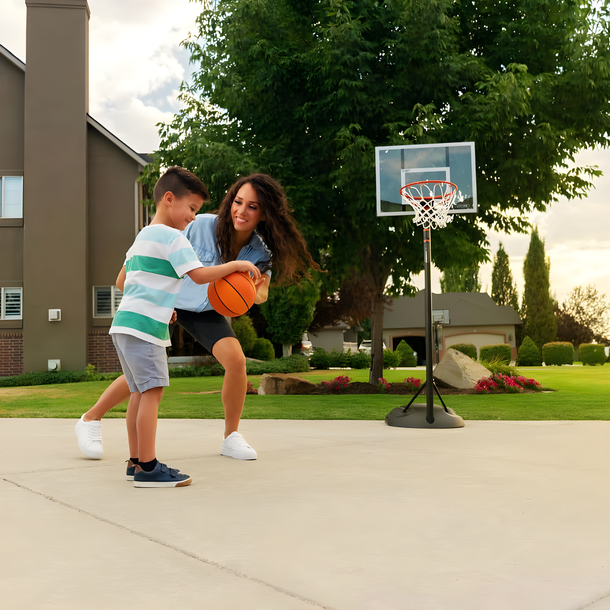 Lifetime Lifetime Height Adjustable Portable Basketball Hoop (30" Polycarbonate Backboard)