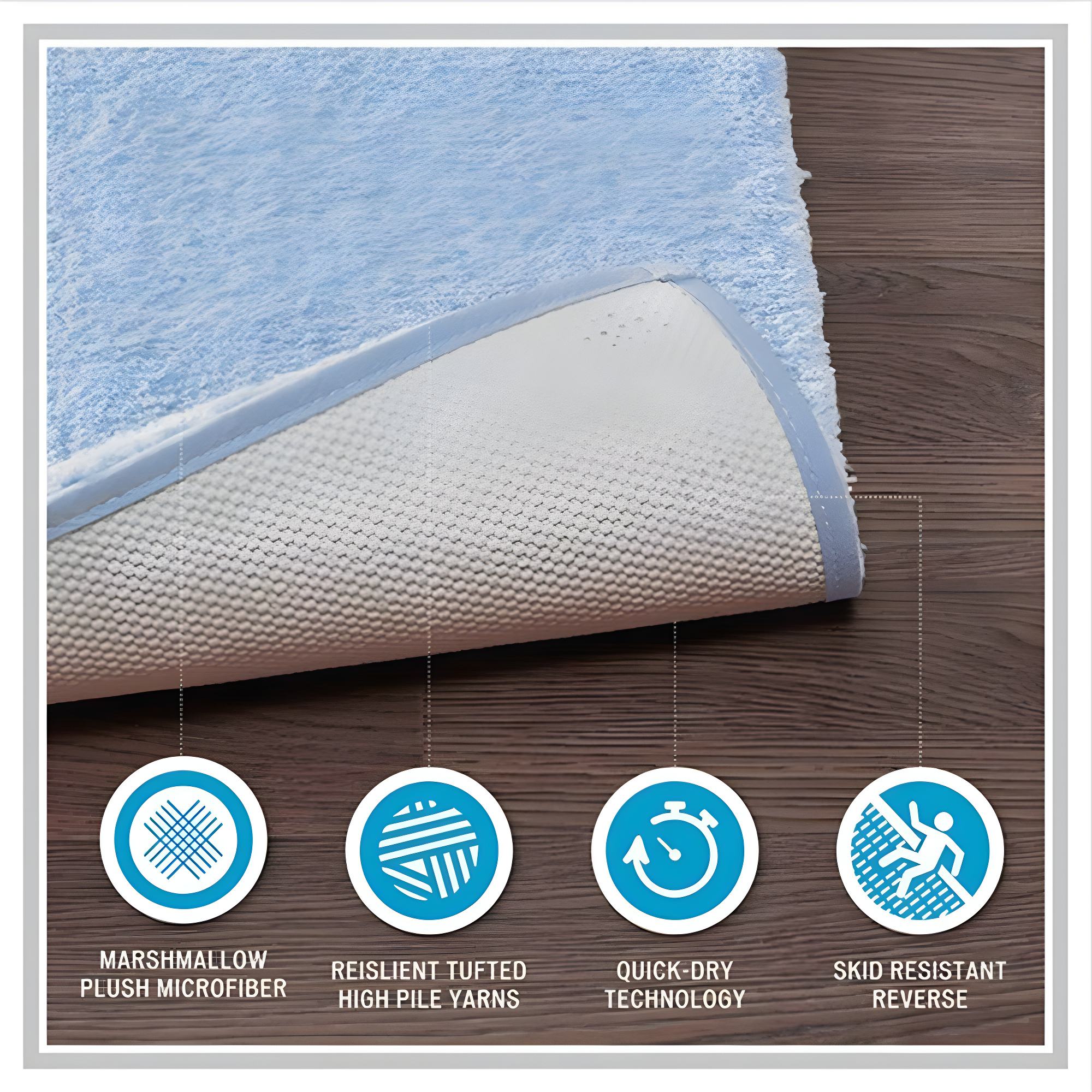 Marshmallow Bath Rug