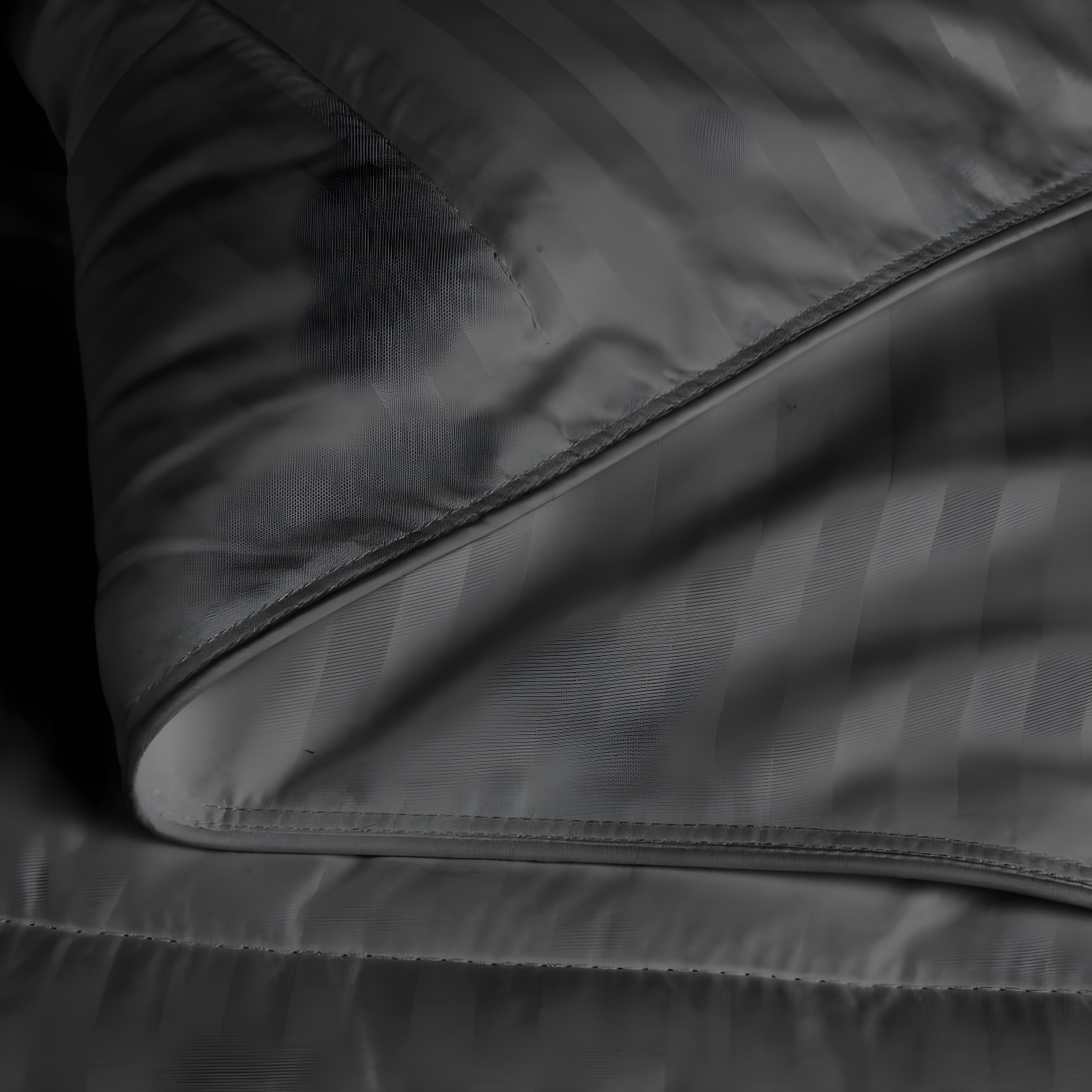Striped Reversible Box-Quilt Brushed Microfiber Medium Weight Down Alternative Comforter