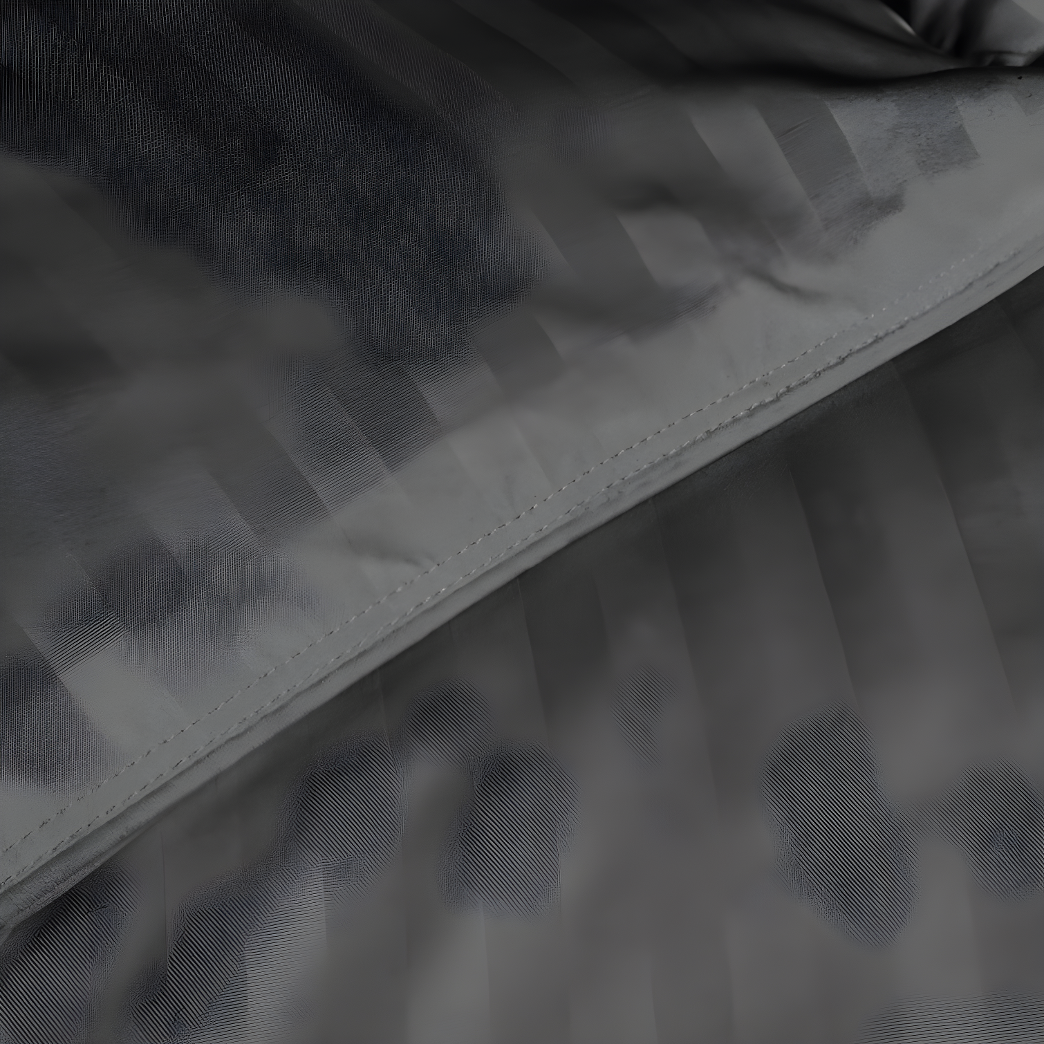 Striped Reversible Box-Quilt Brushed Microfiber Medium Weight Down Alternative Comforter
