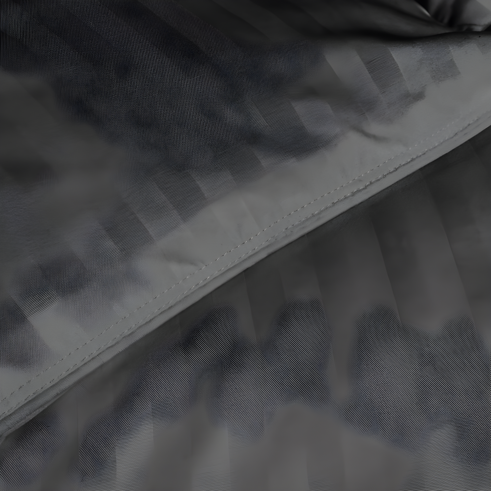 Striped Reversible Box-Quilt Brushed Microfiber Medium Weight Down Alternative Comforter