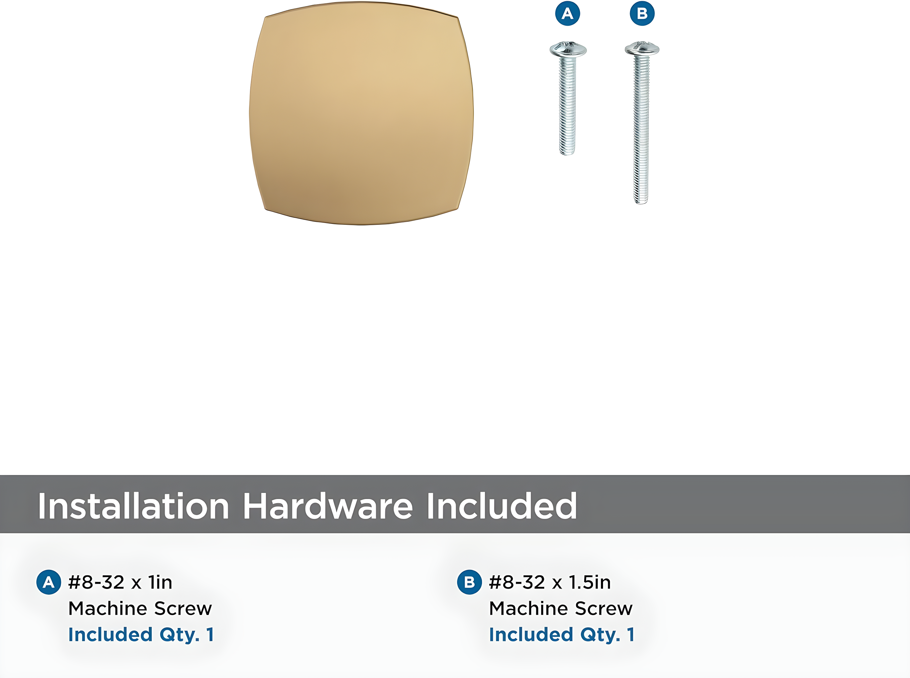 Stature Square Cabinet Knob