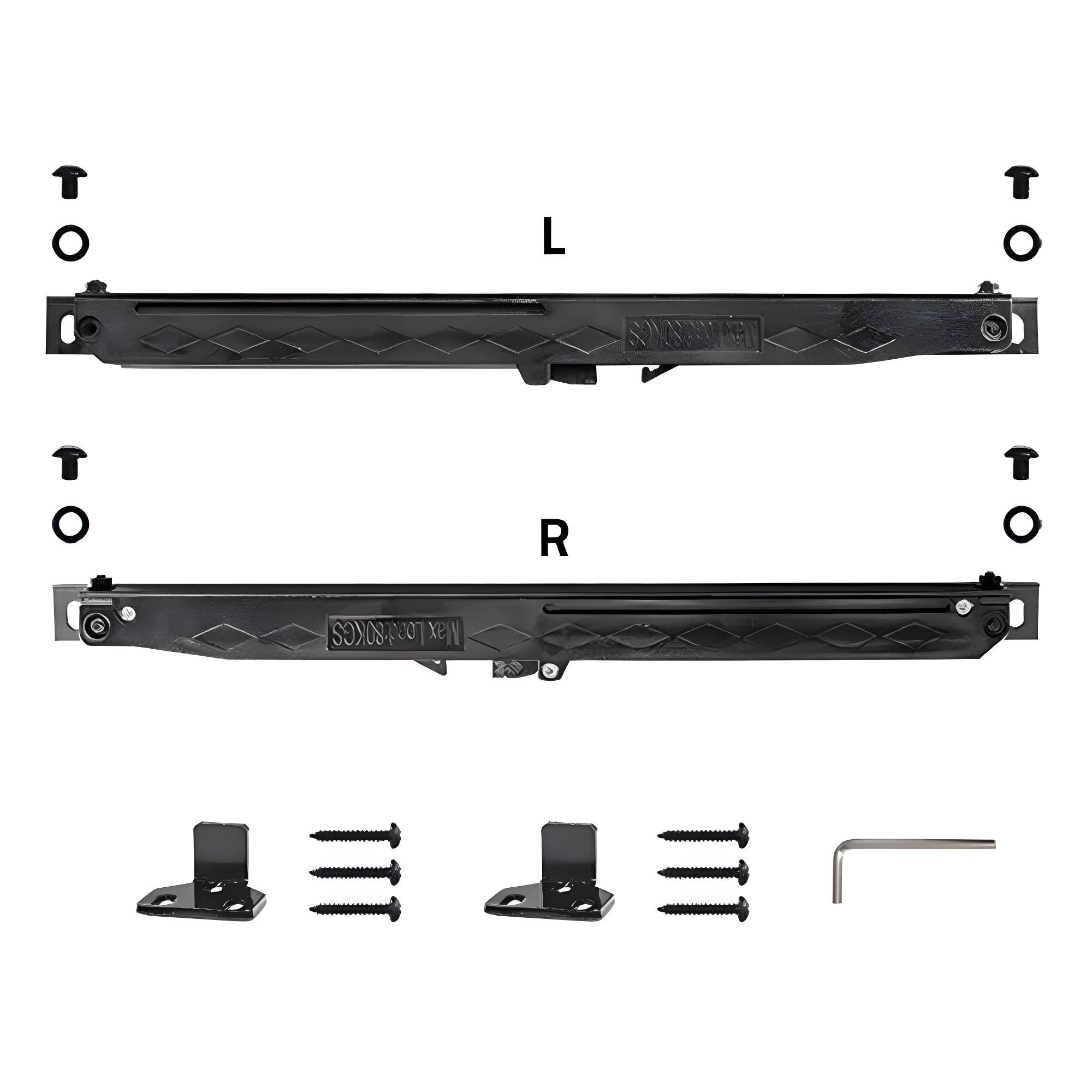 Quiet Glide Soft Close Standard Single Barn Door Hardware Kit (Door Not Included)