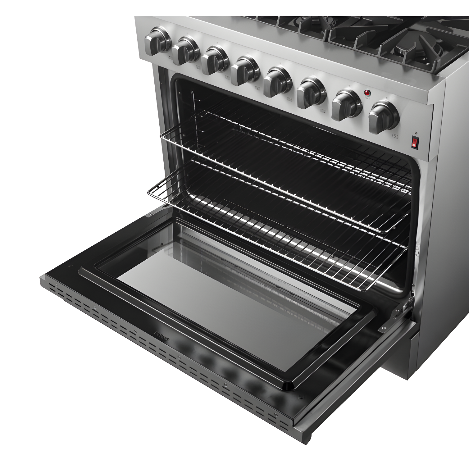 Forno Marco 36-Inch Dual Fuel Range Stainless Steel, 6 Burners, 5.36 cu.ft. True Conve FFSGS6197-36