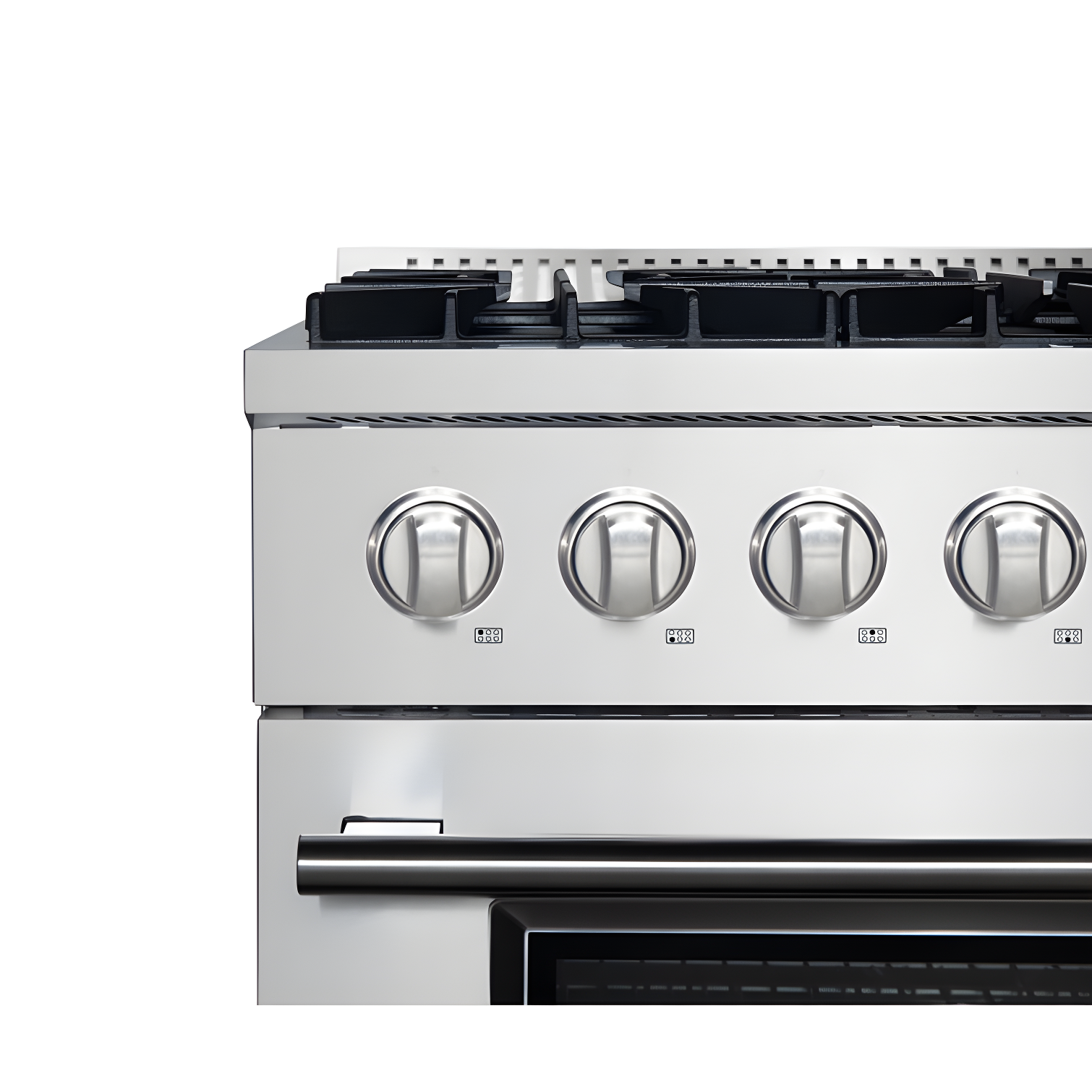 Forno Marco 36-Inch Dual Fuel Range Stainless Steel, 6 Burners, 5.36 cu.ft. True Conve FFSGS6197-36