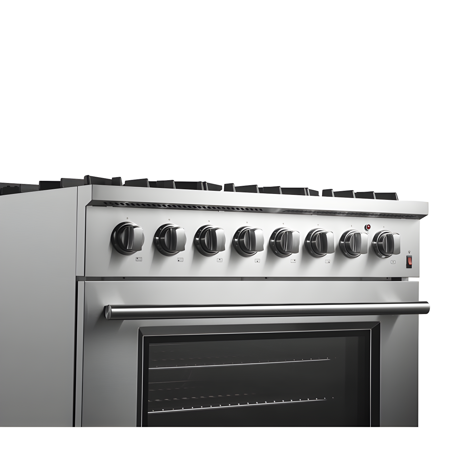 Forno Marco 36-Inch Dual Fuel Range Stainless Steel, 6 Burners, 5.36 cu.ft. True Conve FFSGS6197-36
