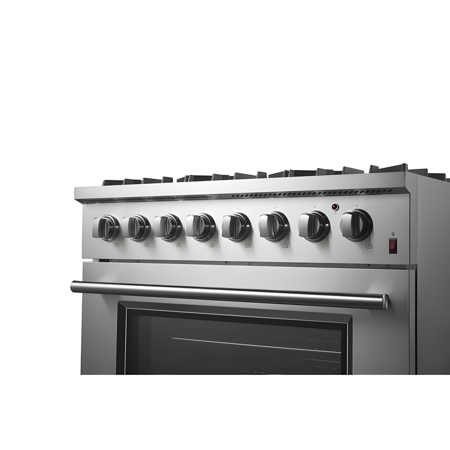 Forno Marco 36-Inch Dual Fuel Range Stainless Steel, 6 Burners, 5.36 cu.ft. True Conve FFSGS6197-36