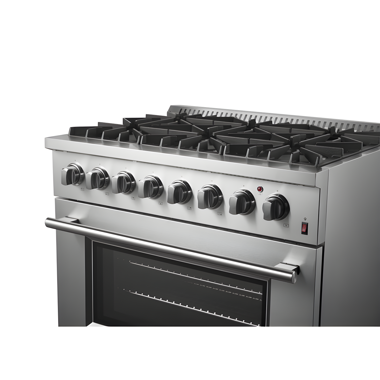 Forno Marco 36-Inch Dual Fuel Range Stainless Steel, 6 Burners, 5.36 cu.ft. True Conve FFSGS6197-36