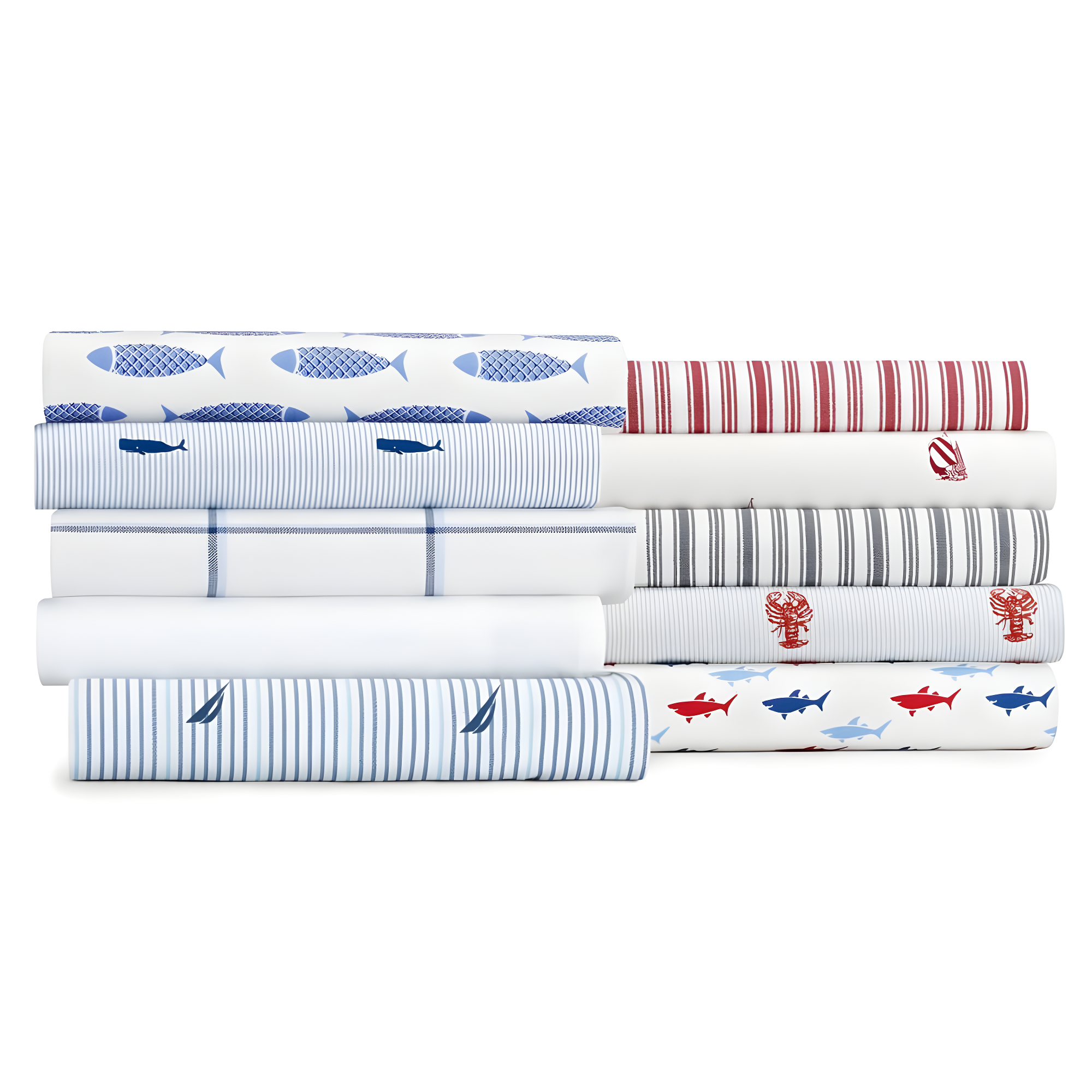 Nautica Solid Cotton Percale Sheet Sets