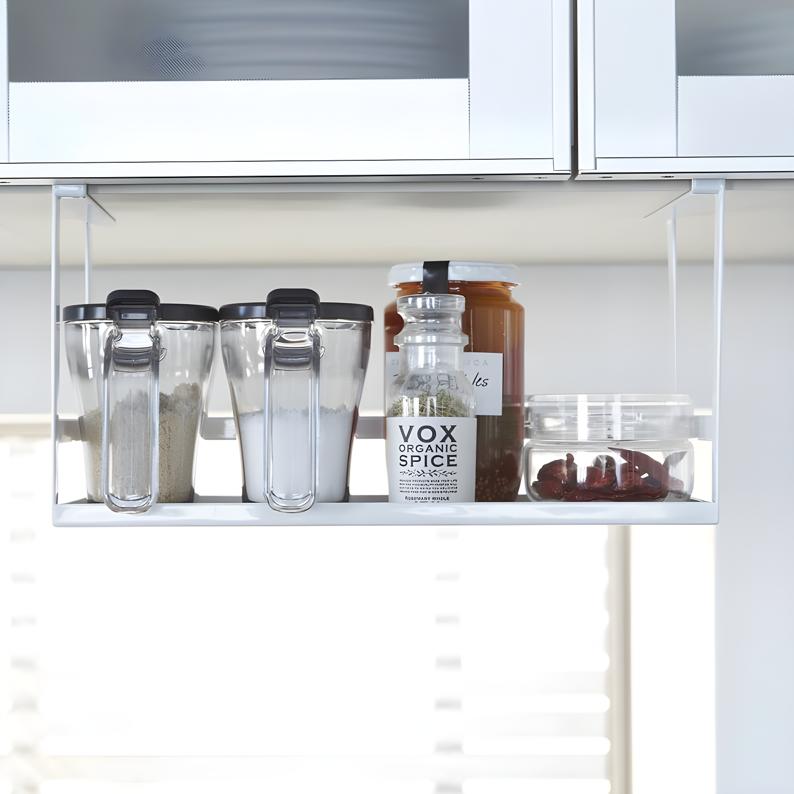 Yamazaki Home Yamazaki Home Under Shelf Spice Rack And Organizer For Kitchen Cabinets, Steel, Undershelf