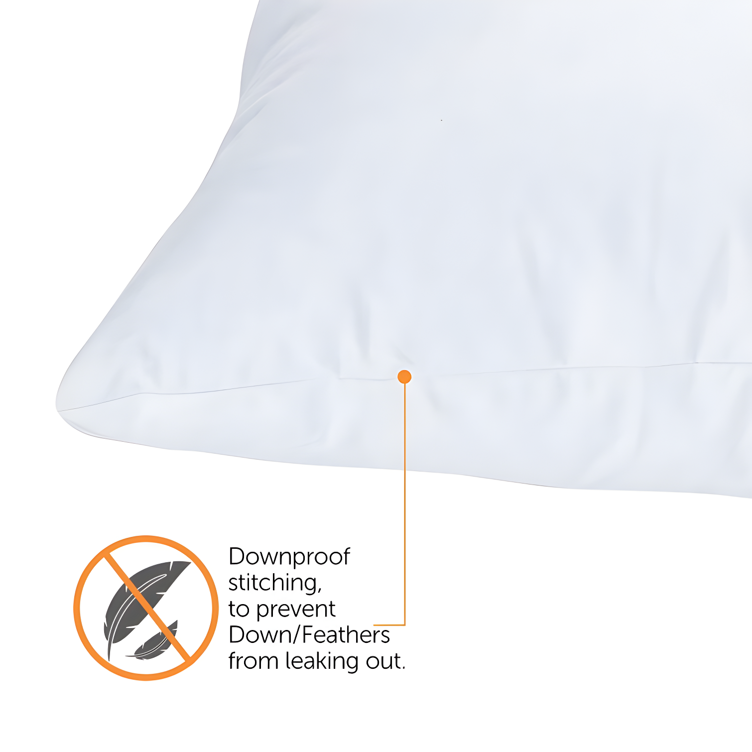 ComfyDown ComfyDown 95% Feather 5% Down Rectangle Decorative Pillow Insert Sham Stuffer