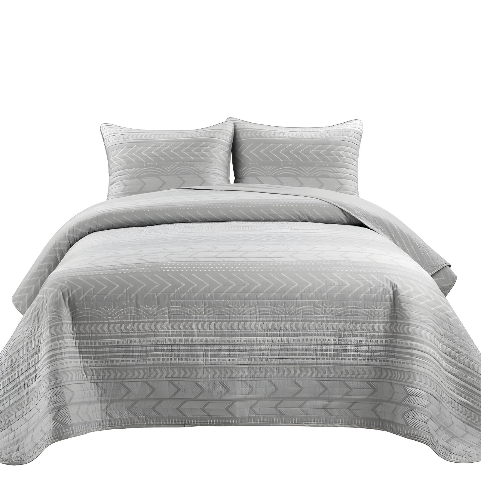 Hygge Geo Reversible Contemporary 3-Piece Quilt Set