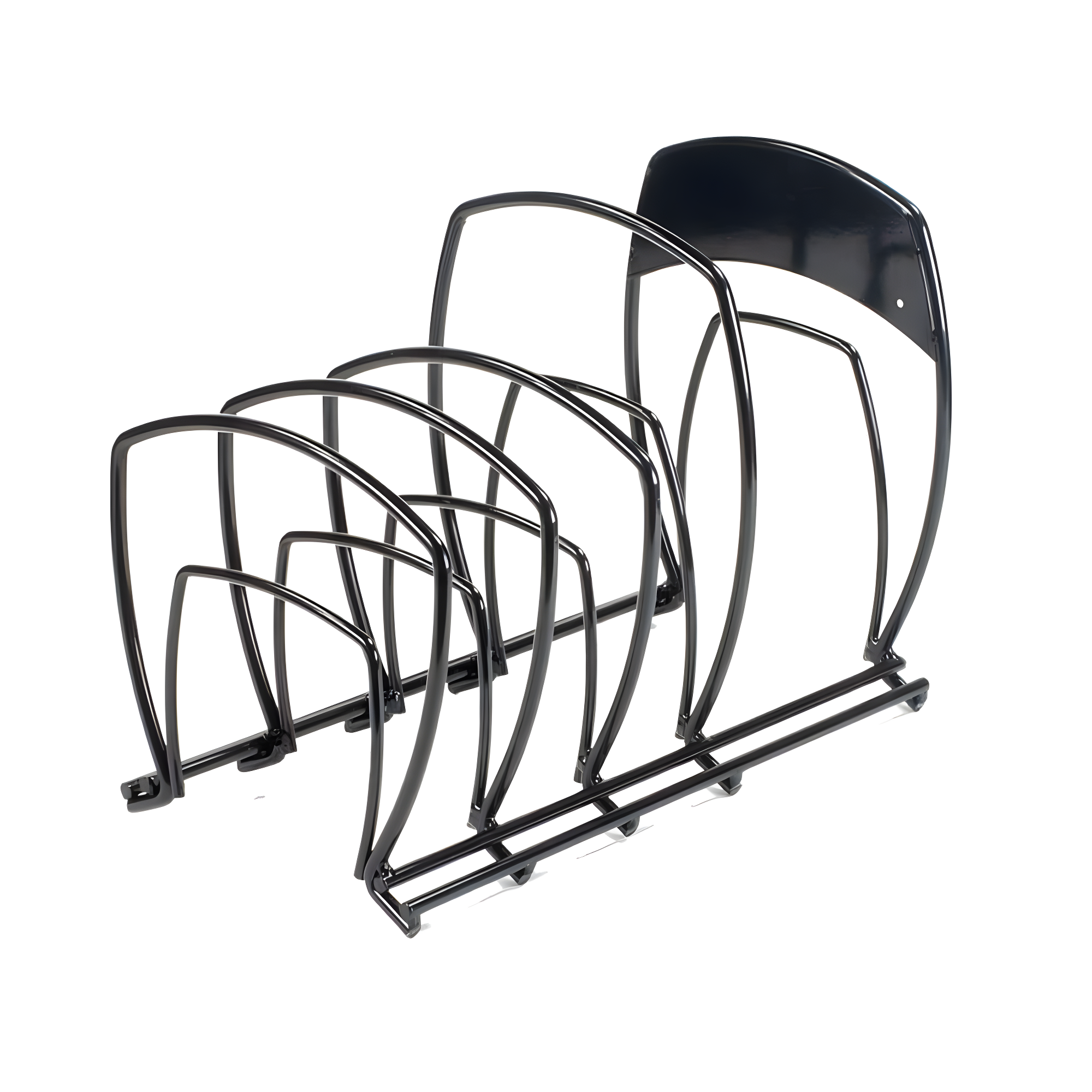 Lodge Steel 5 Tier Cookware Organizer, Kitchen Space Saver, 11 x 8 x 14in, Black