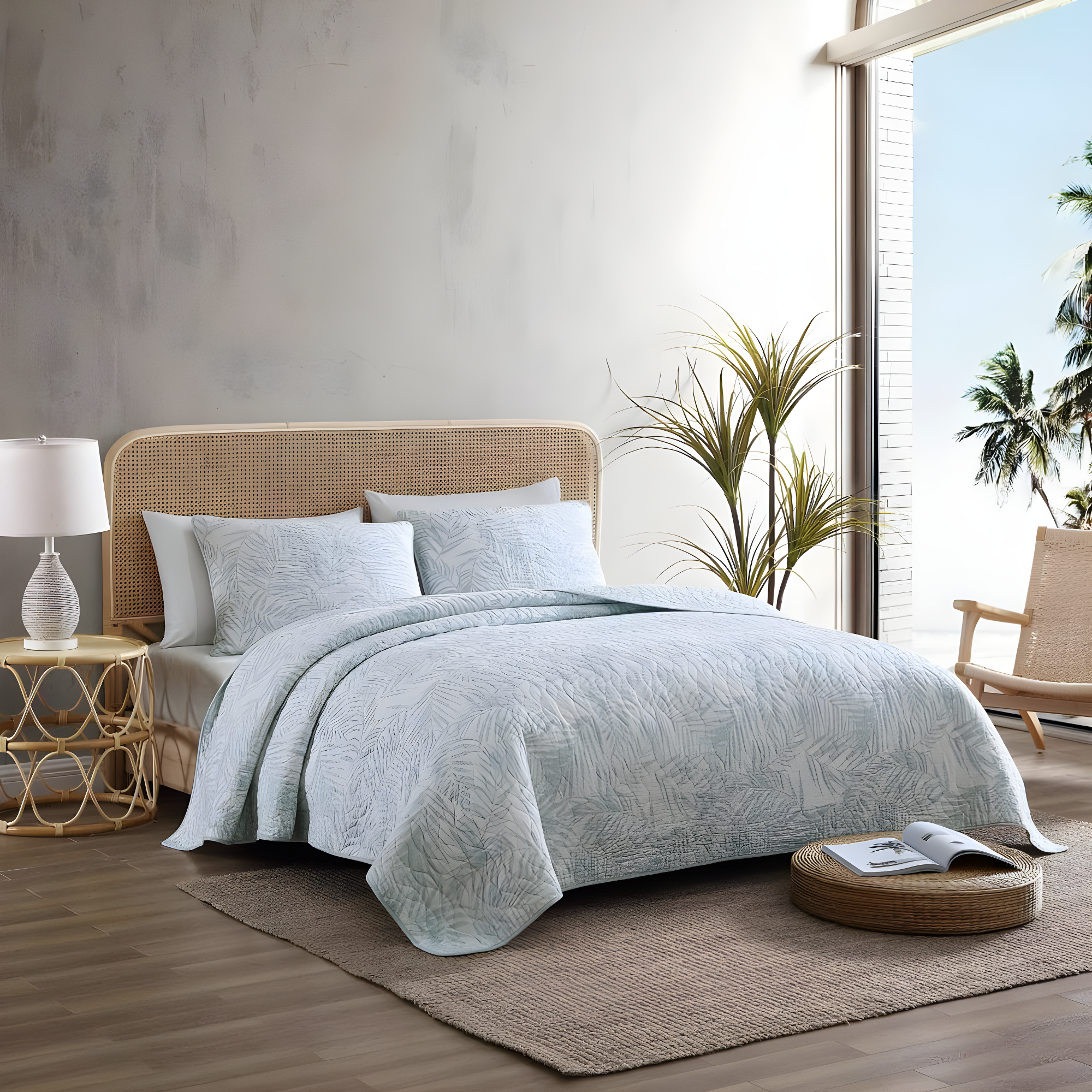 Tommy Bahama Home Tommy Bahama Palmday Cotton Reversible Quilt Set
