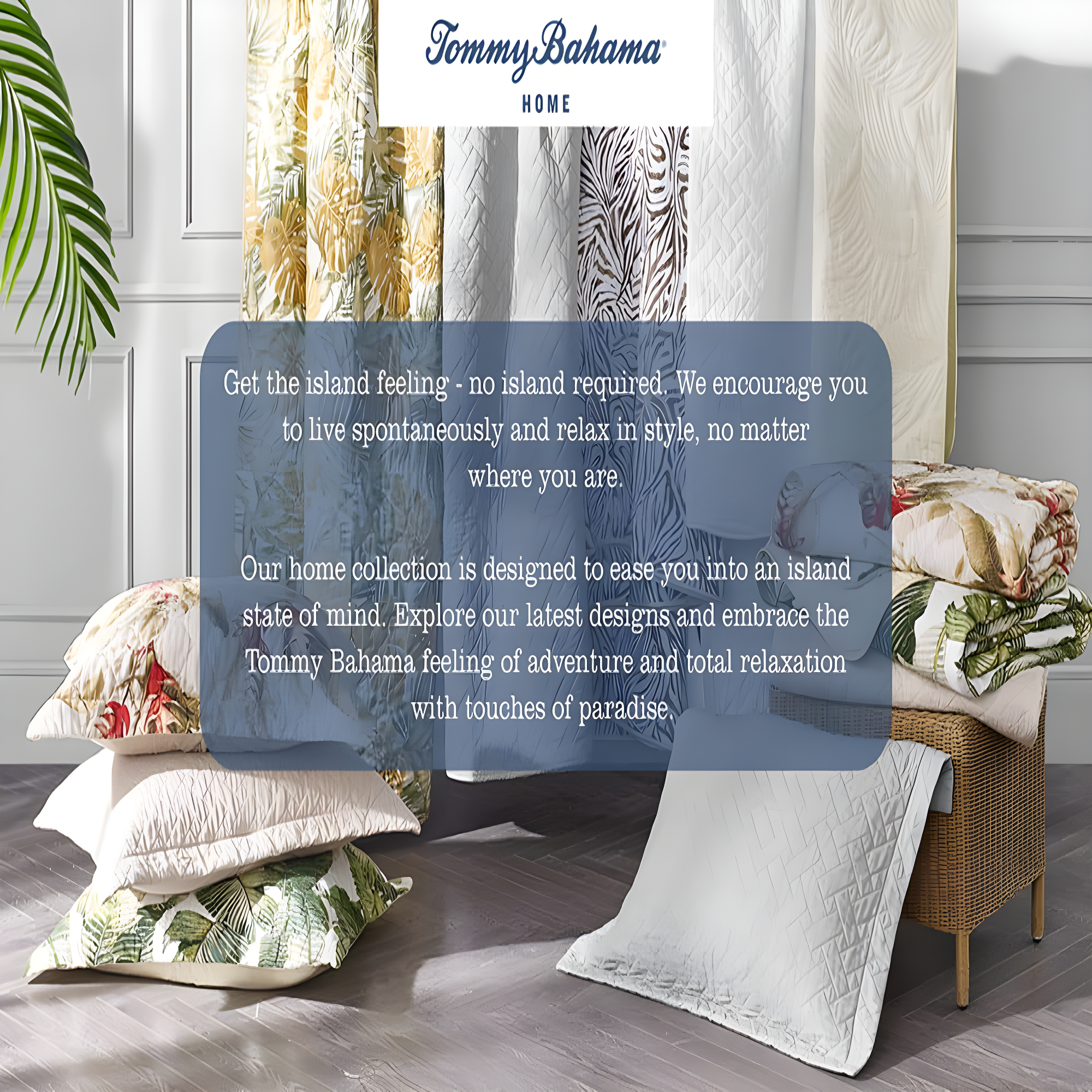 Tommy Bahama Home Tommy Bahama Palmday Cotton Reversible Quilt Set