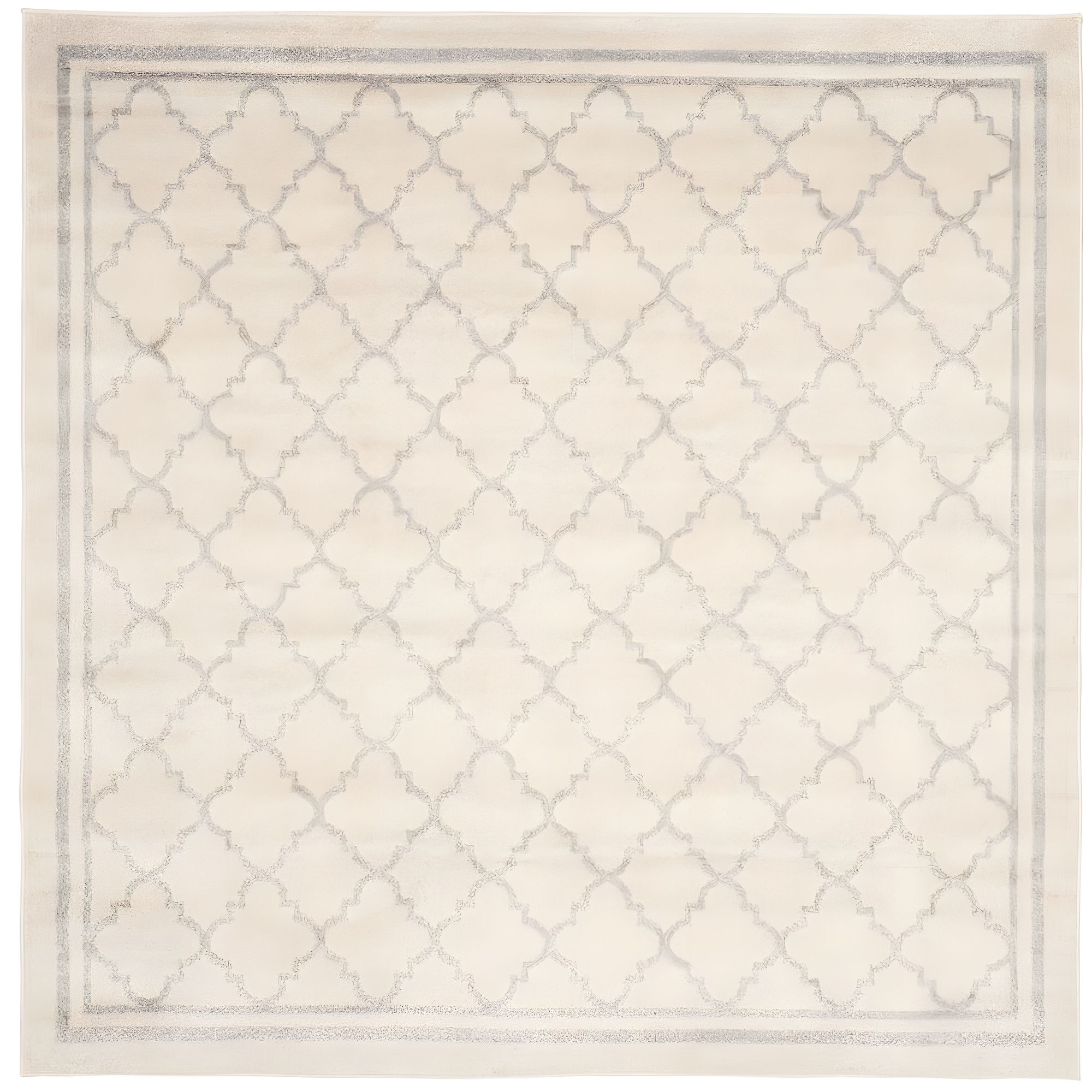 Amherst AMT422 Power Loomed Indoor Area Rug - Beige/Light Grey - 7'x7' - Safavieh