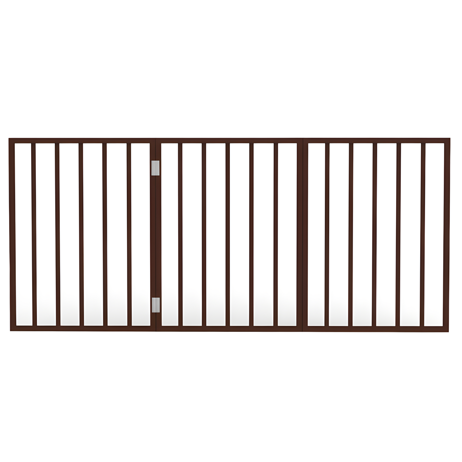 Pet Adobe Foldable Wooden Pet Gate – Dark Brown