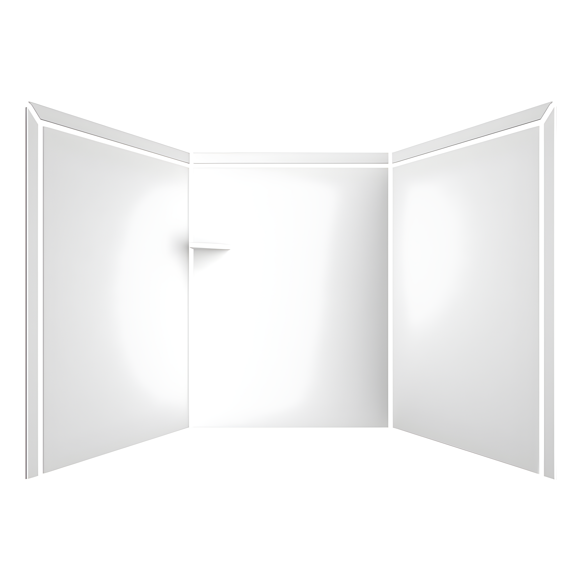FlexStone Adaptable 60"W x 60"D x 80"H Alcove Shower Surround