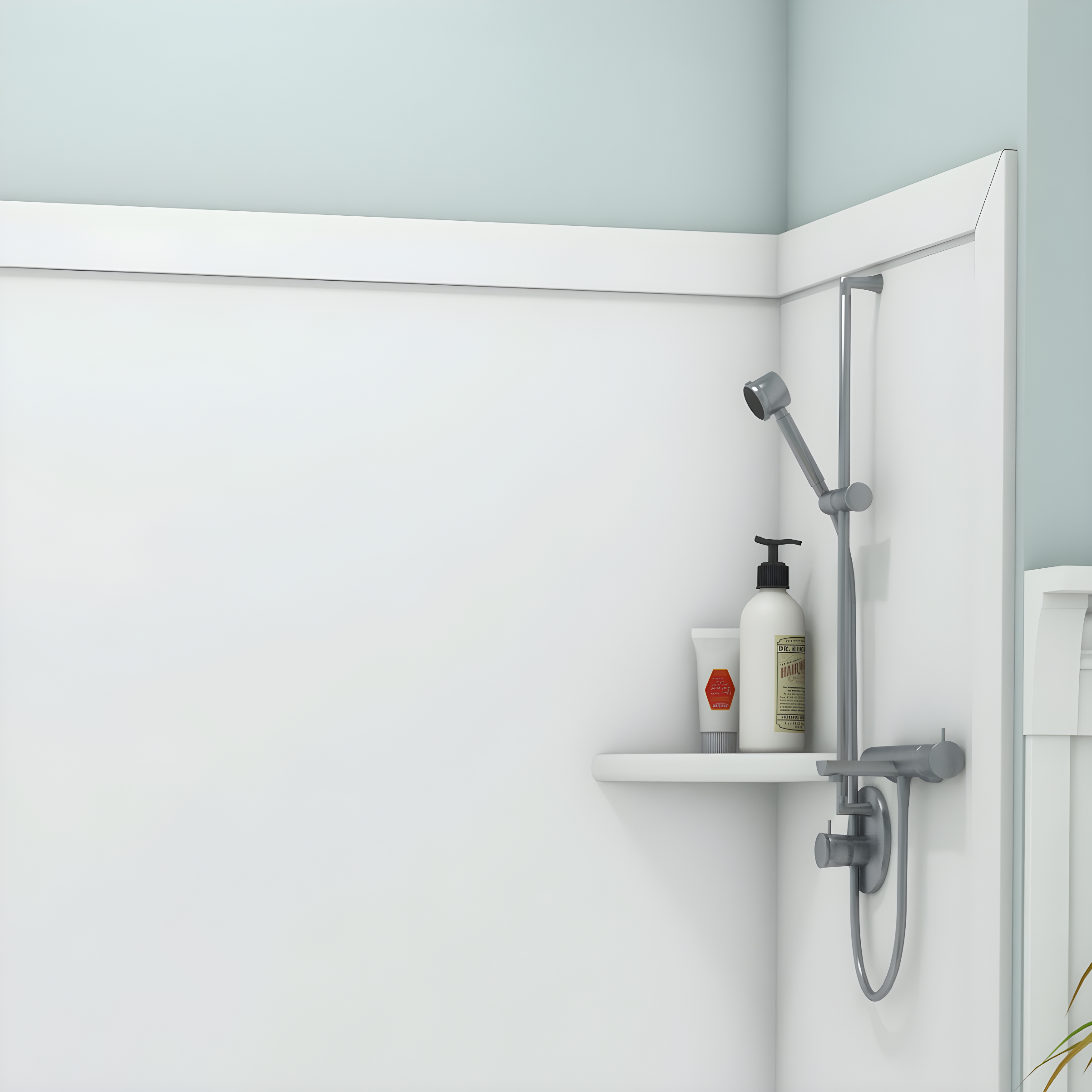 FlexStone Adaptable 60"W x 60"D x 80"H Alcove Shower Surround