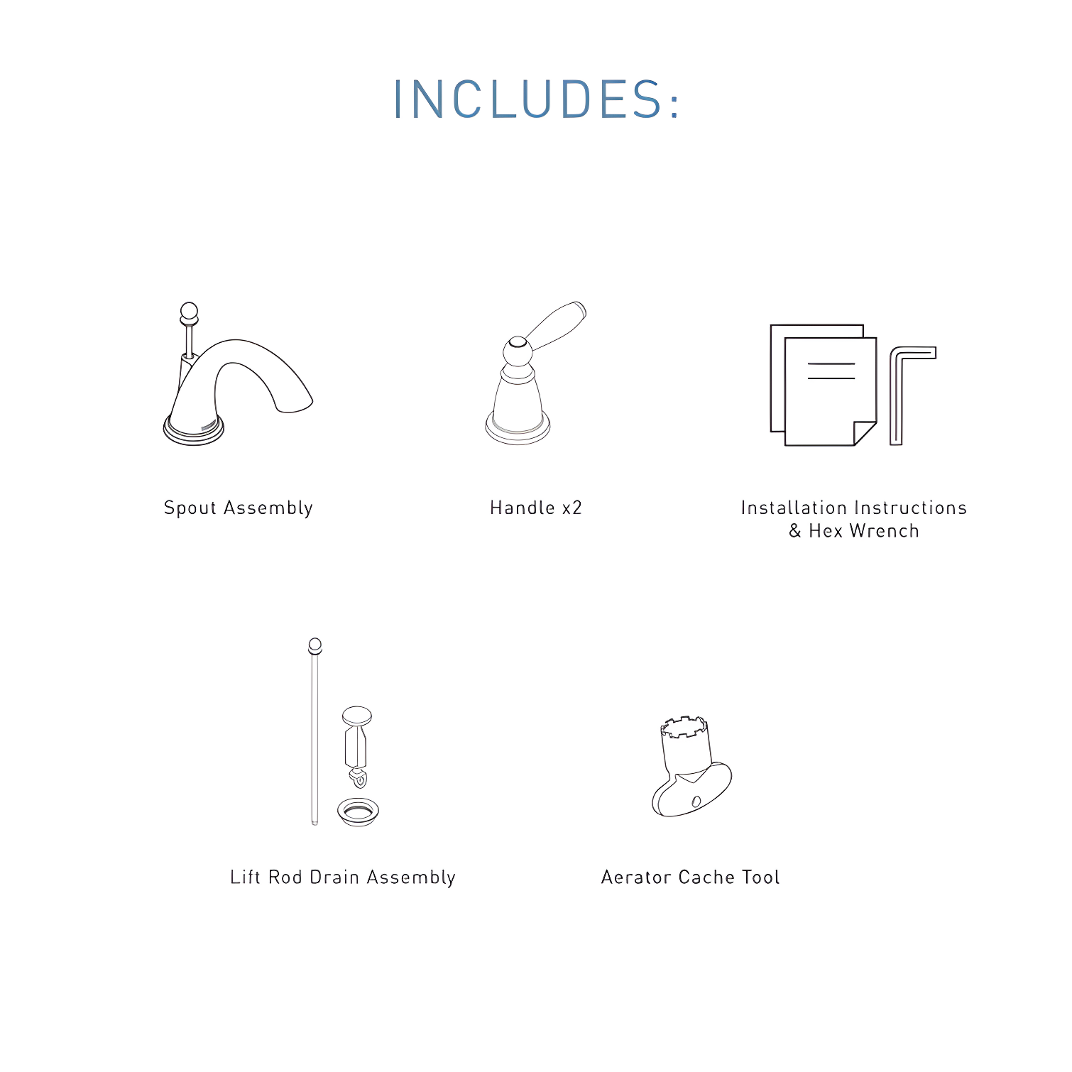 Moen Brantford Widespread Bathroom Faucet