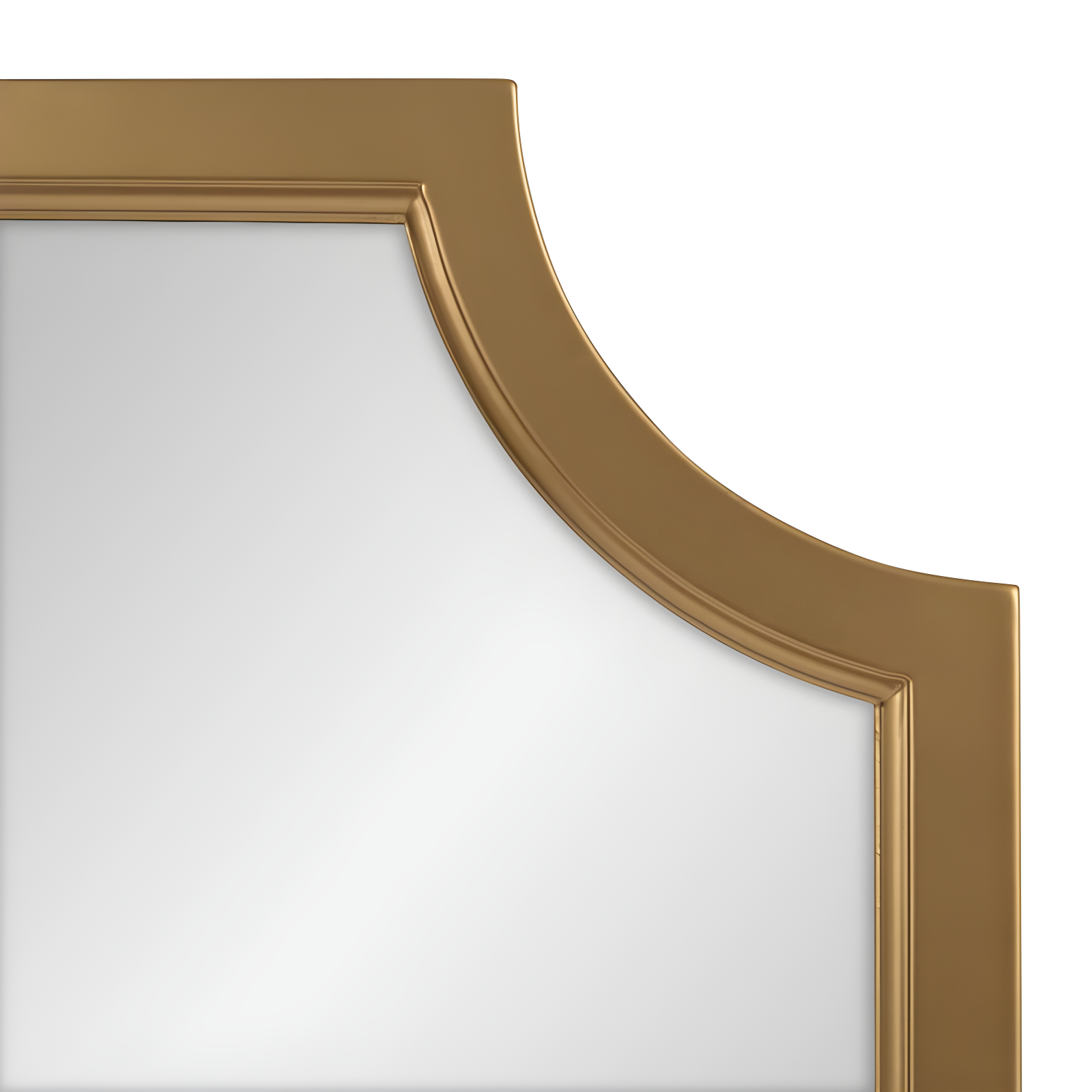 24" x 36" Hogan Framed Scallop Wall Mirror Gold - Kate and Laurel