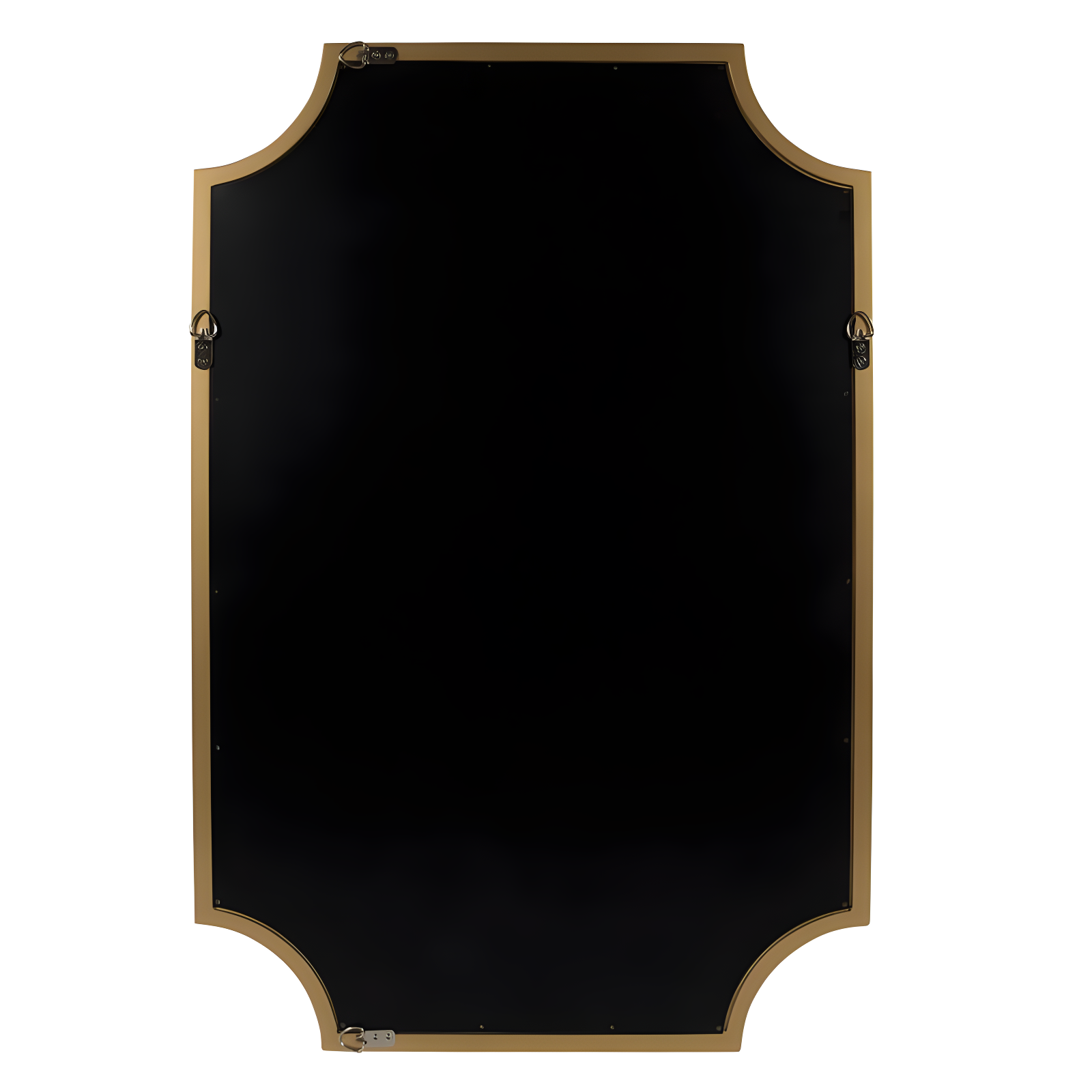 24" x 36" Hogan Framed Scallop Wall Mirror Gold - Kate and Laurel