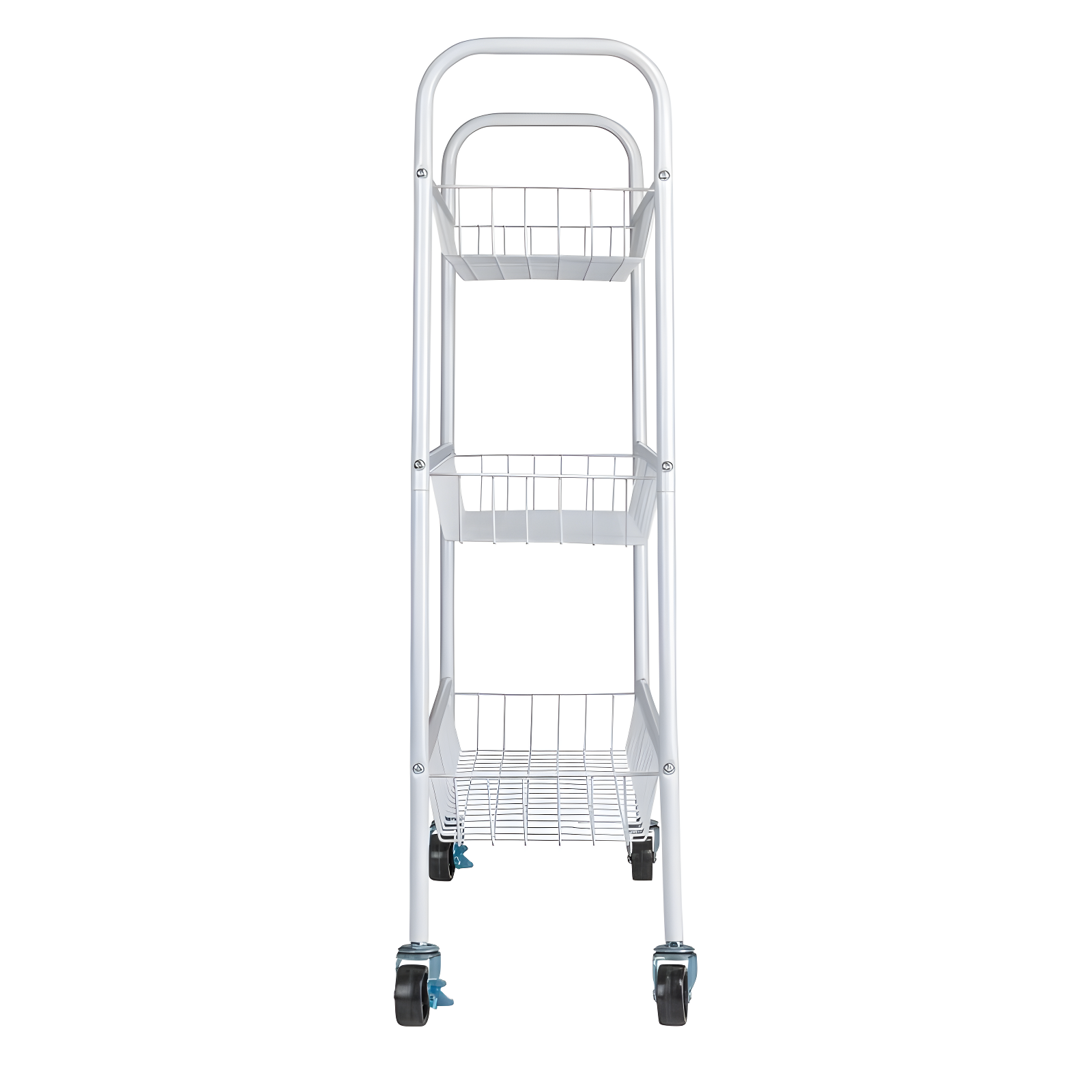 Household Essentials Metal Free Standing Laundry Cart with Wheels