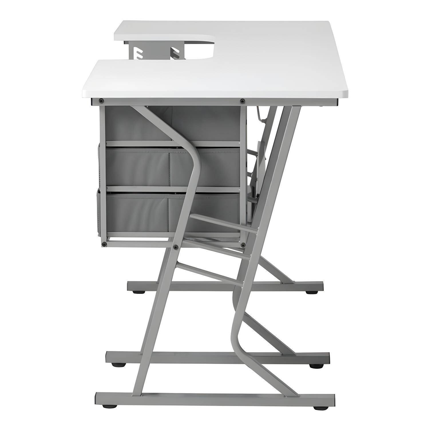 60.25'' x 23.75'' Sewing Table with Sewing Machine Platform