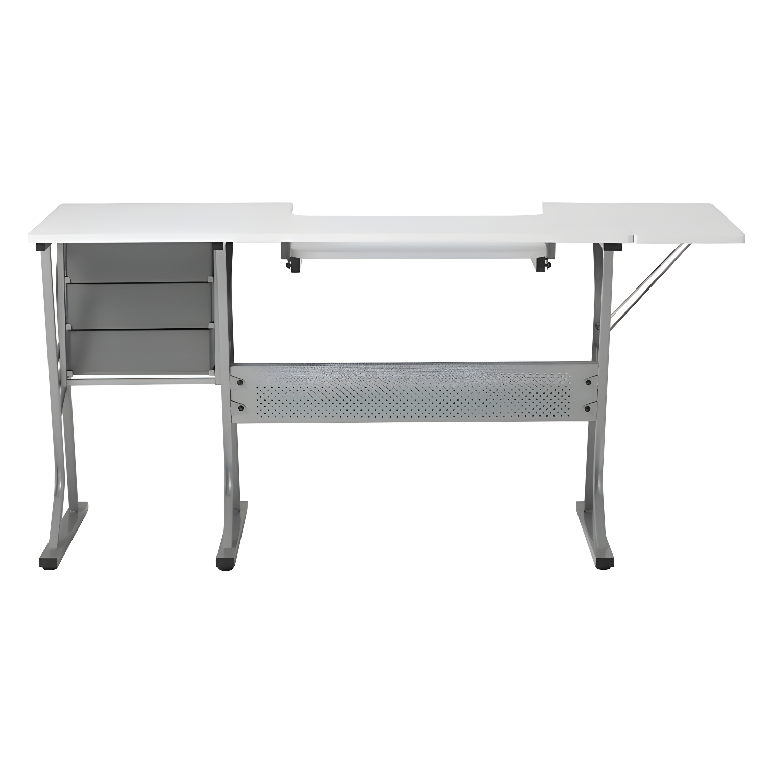 60.25'' x 23.75'' Sewing Table with Sewing Machine Platform