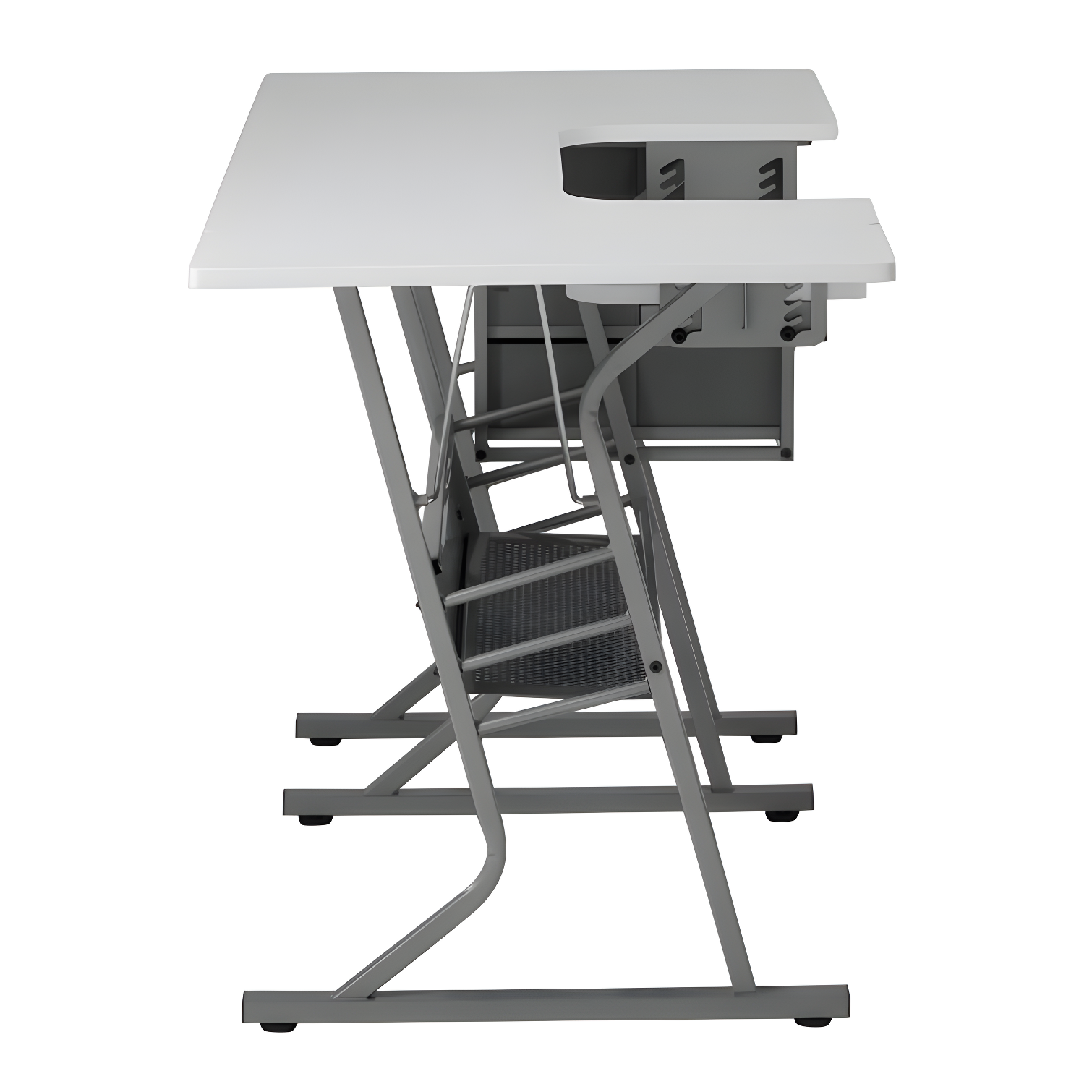 60.25'' x 23.75'' Sewing Table with Sewing Machine Platform