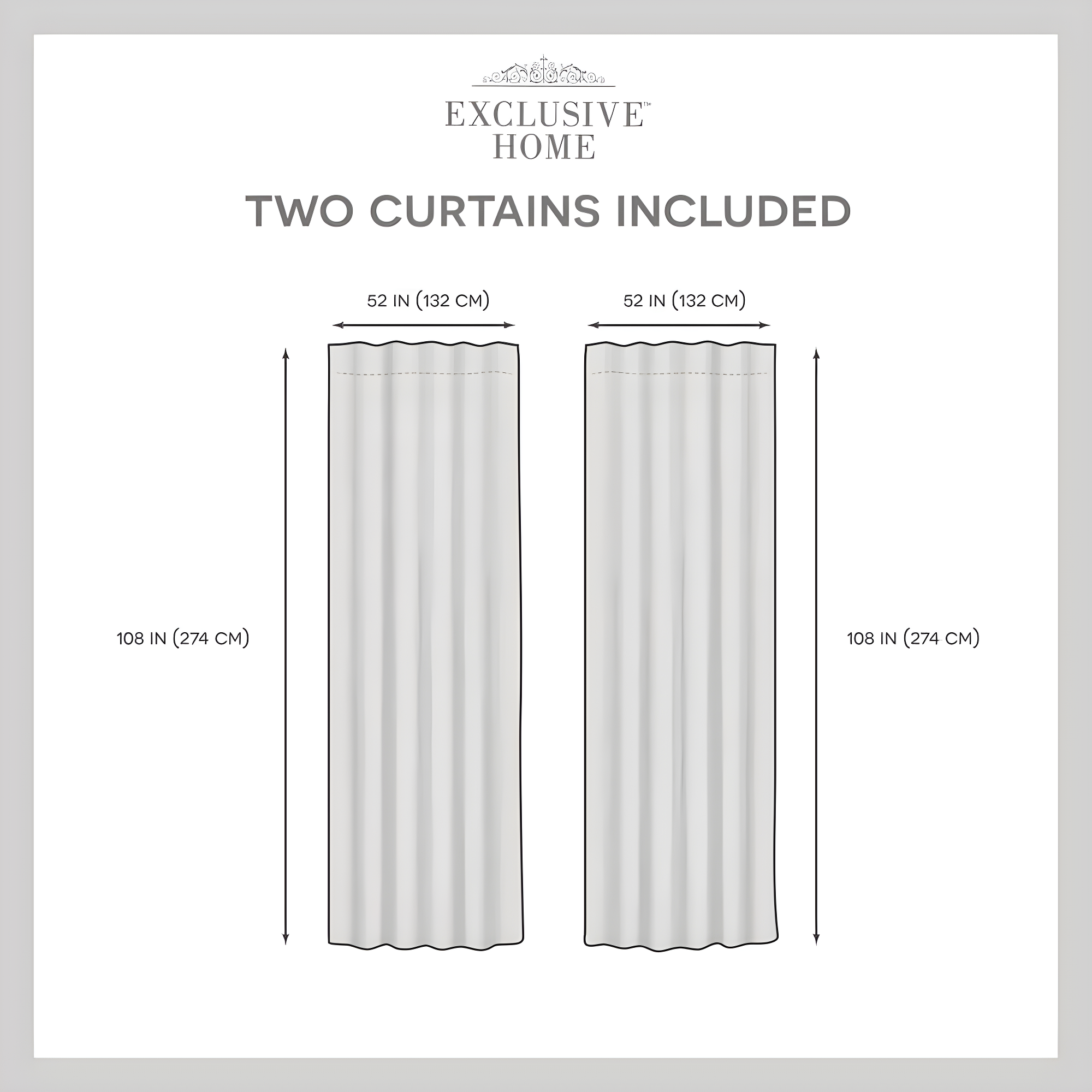 Polyester Curtain Pair