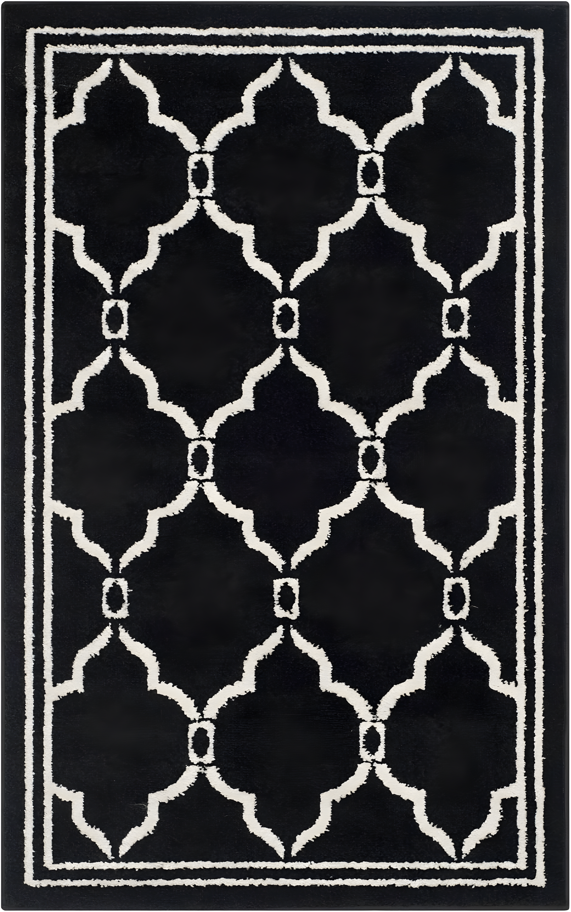 Amherst AMT414 Power Loomed Indoor Accent Rug - Anthracite/Ivory - 2'6"x4' - Safavieh