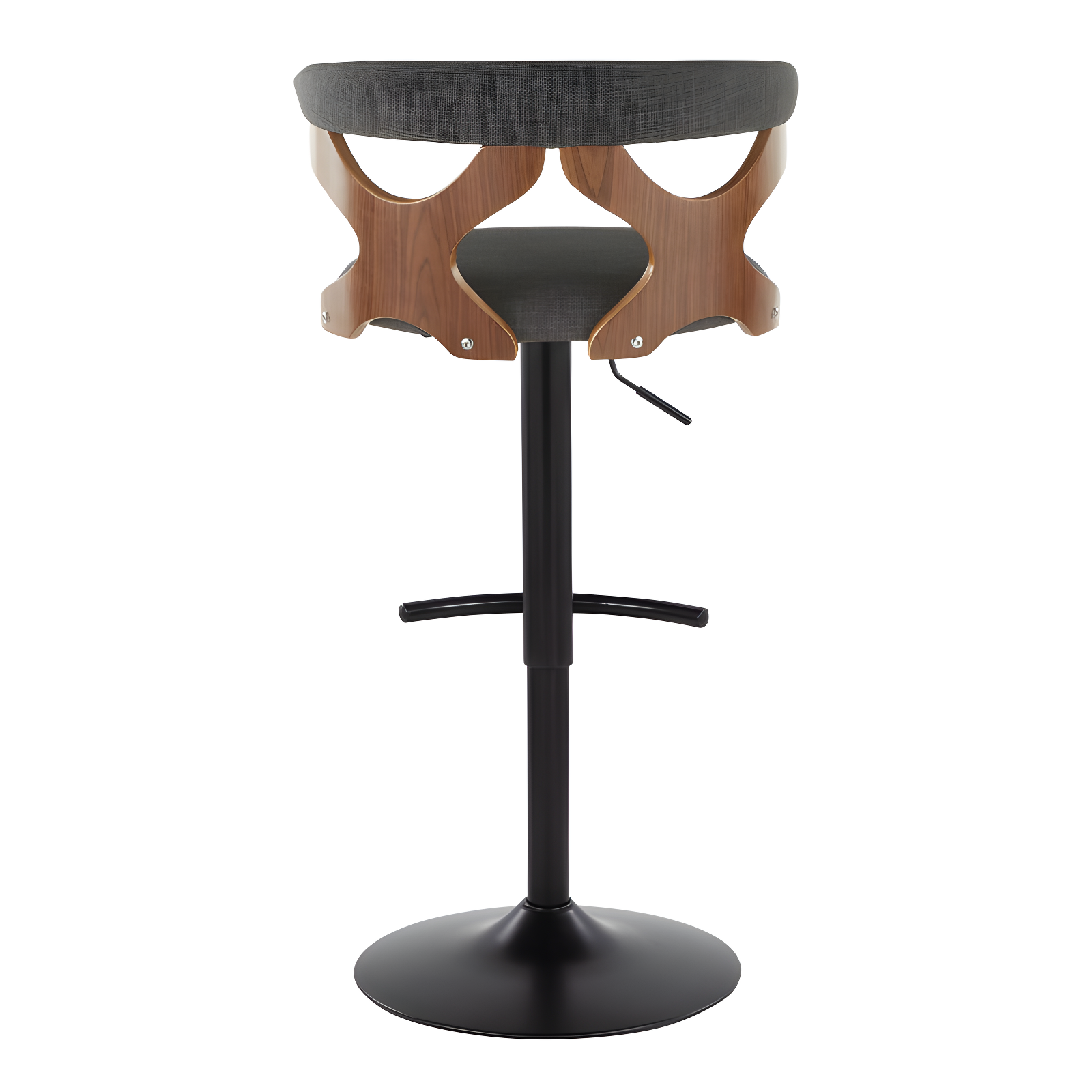 Gardenia Swivel Upholstered Adjustable Height Counter Stool with Metal Frame (Set of 2)
