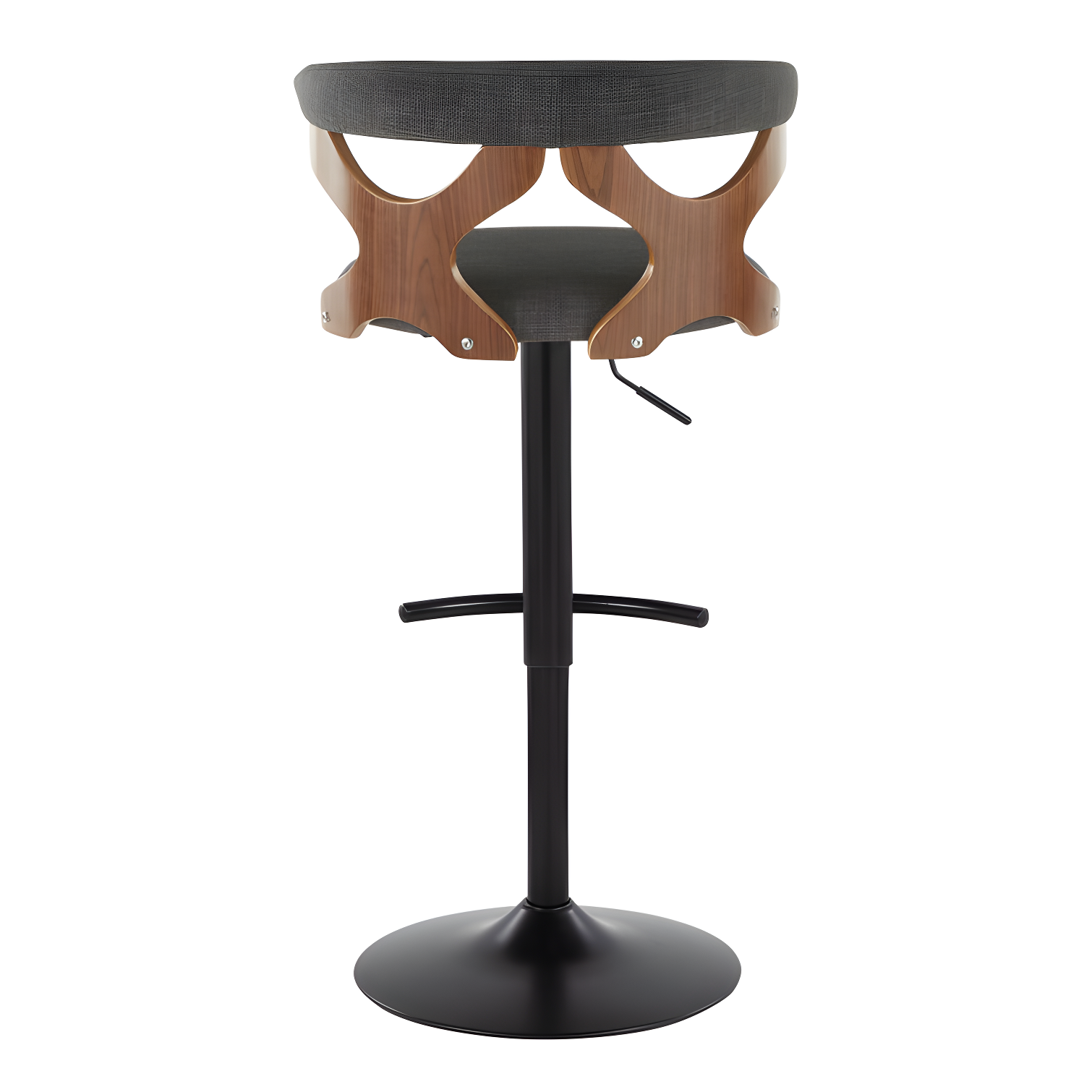 Gardenia Swivel Upholstered Adjustable Height Counter Stool with Metal Frame (Set of 2)