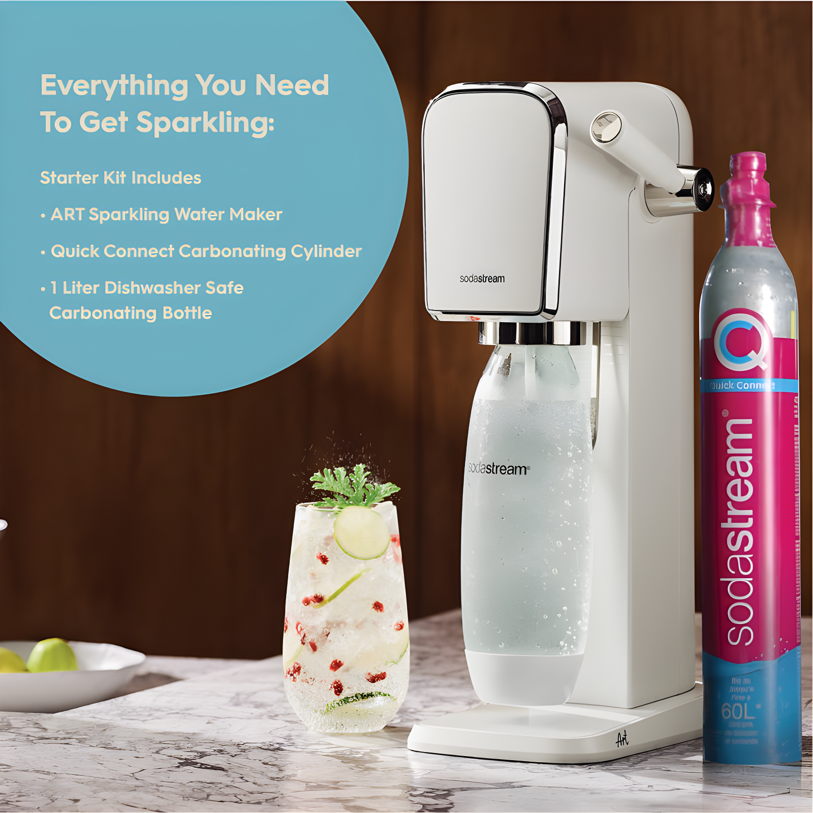 SodaStream ART White Sparkling Water Maker