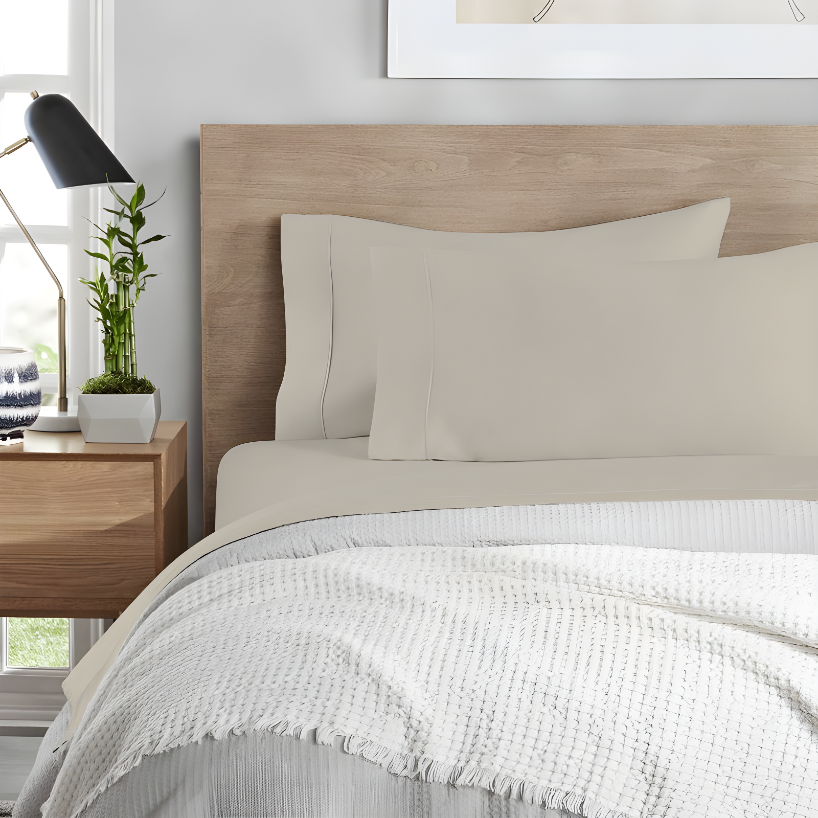 1200TC Premium Cotton-Blend Wrinkle-Resistant Sheet Set