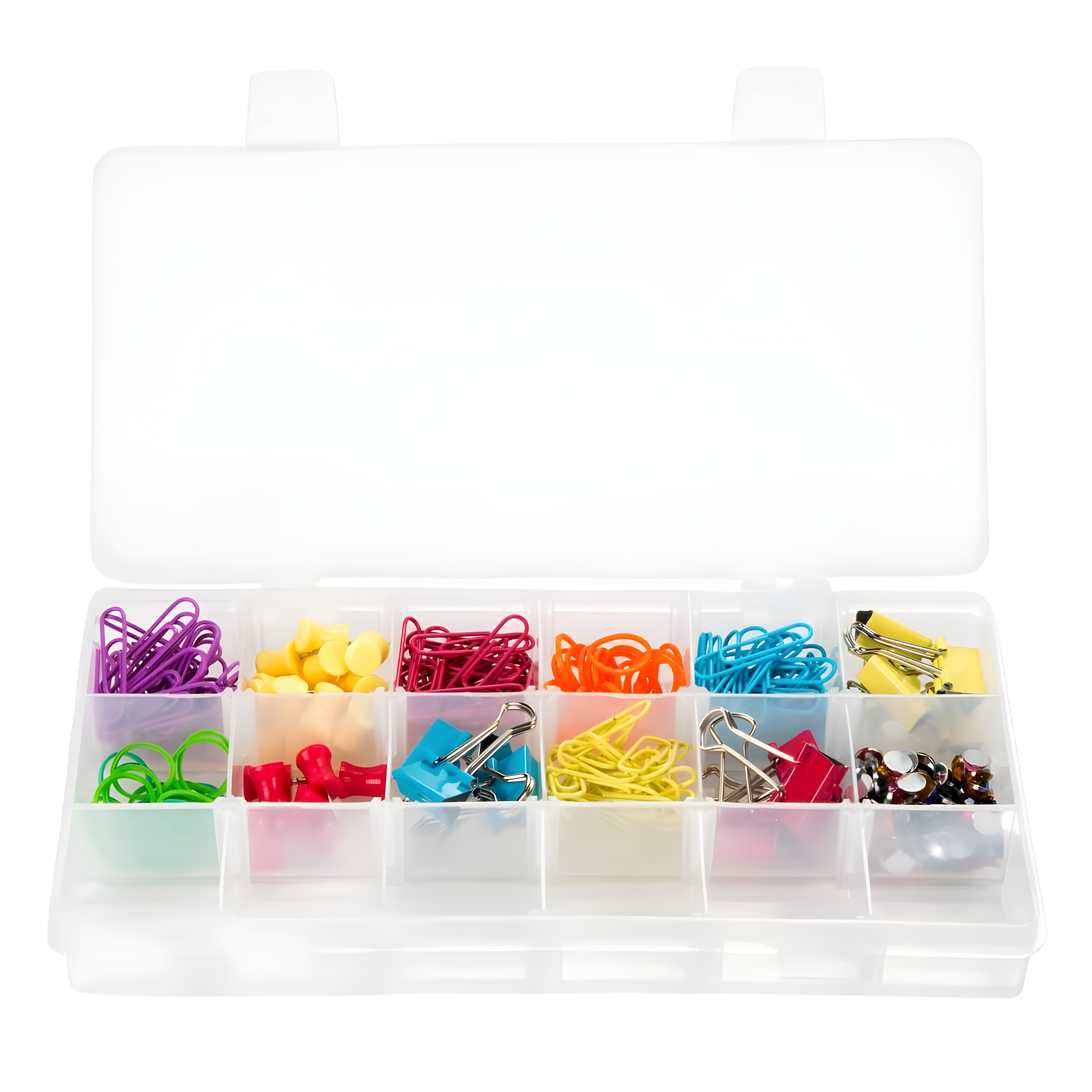 Stalwart Stalwart Portable Tool Box - Small Parts Organizer and Customizable Compartment for Hardware, Crafts