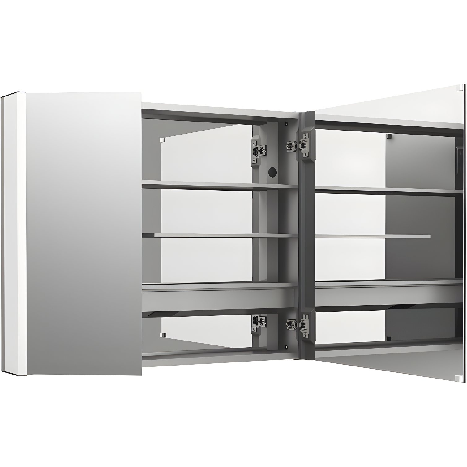 Maxstow Surface Mount Frameless Medicine Cabinet with LED Lighting