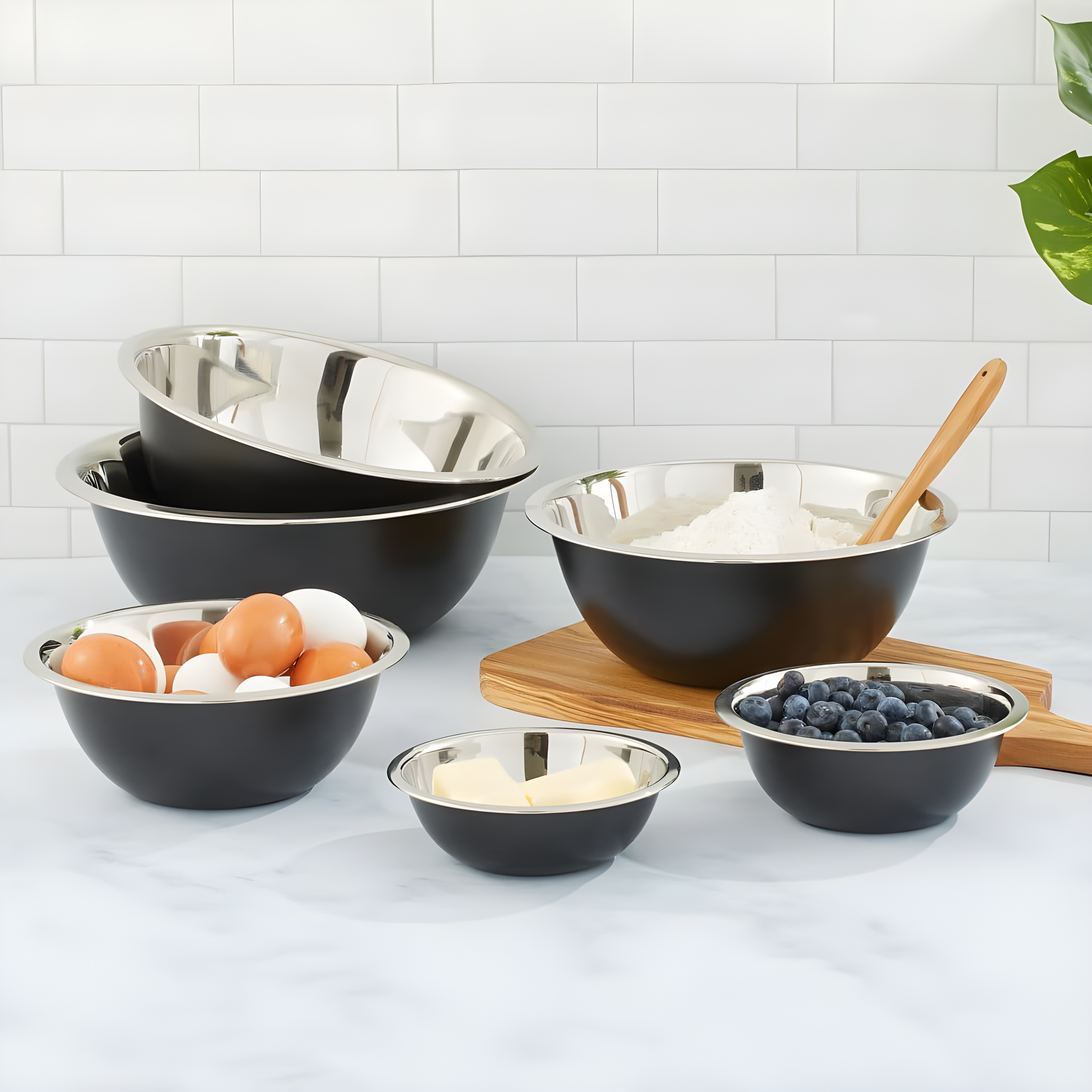 JoyJolt Joyjolt Stainless Steel Mixing Bowl, Set Of 6